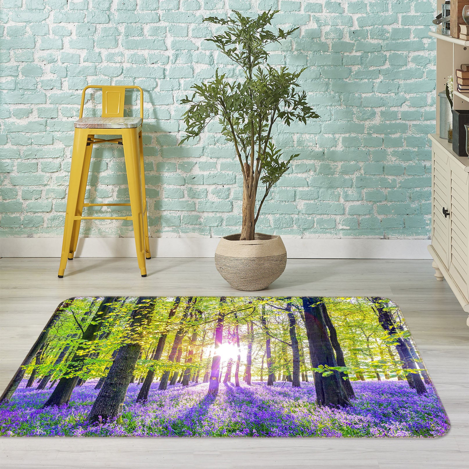 3D Sunshine Flower Sea 1015 Assaf Frank Rug Non Slip Rug Mat