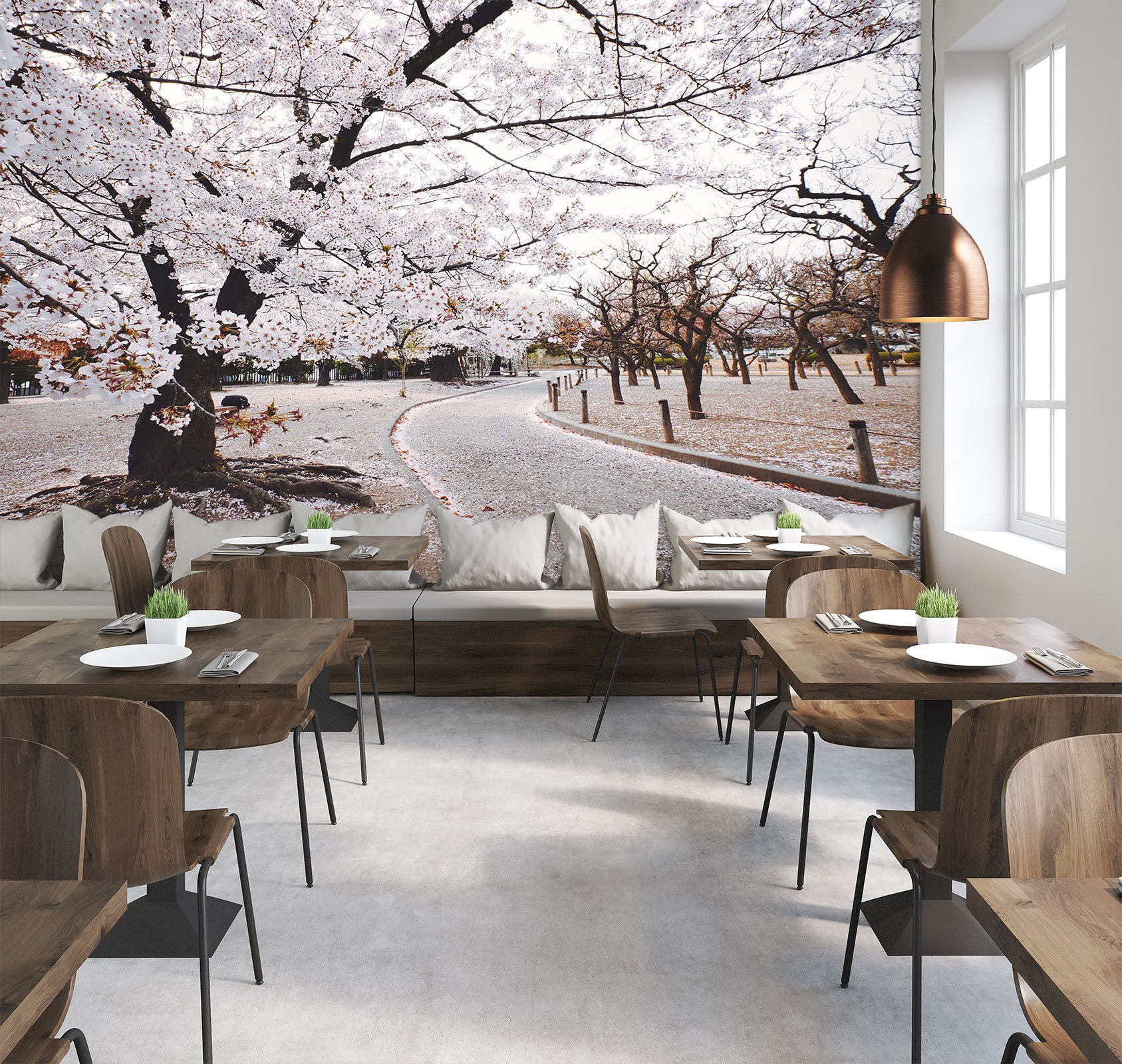 3D Cherry Tree 2038 Wall Murals