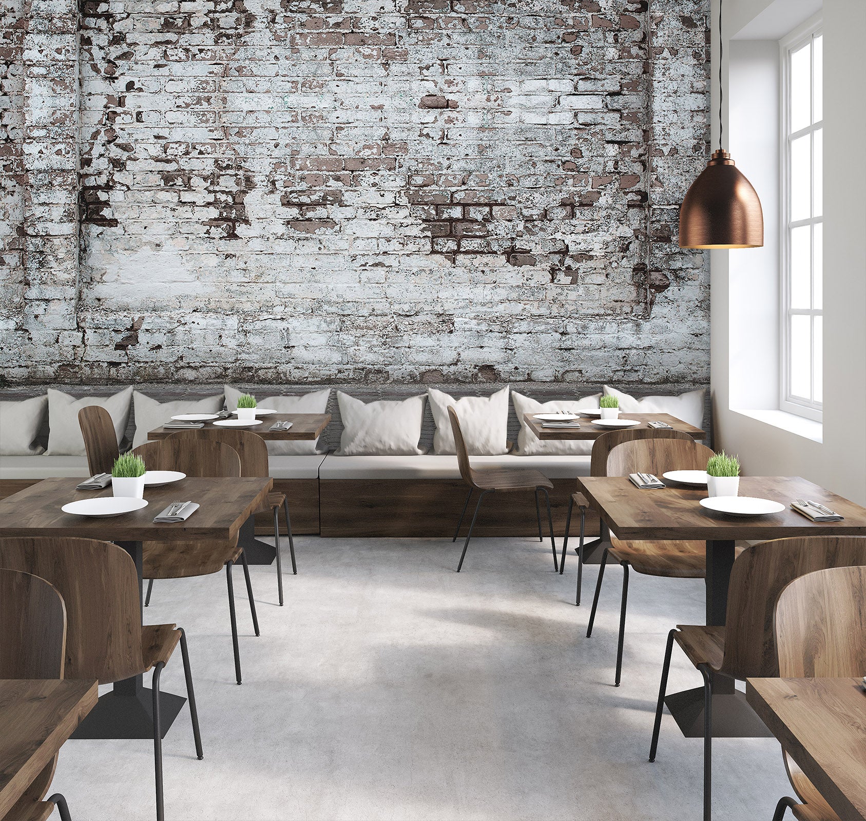 3D Wall Bricks Stacked 1918 Wall Murals