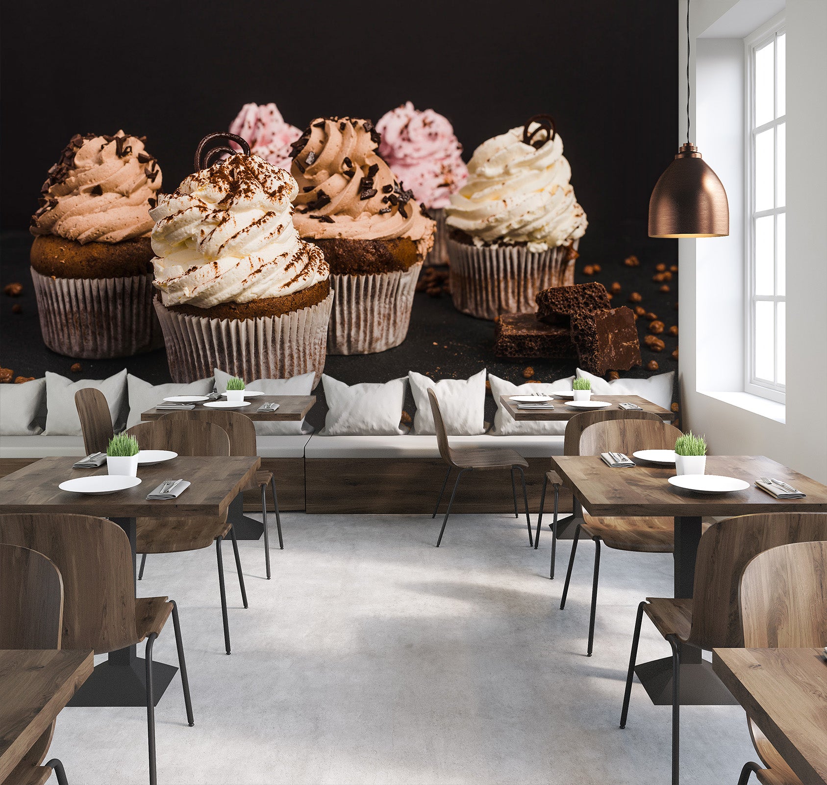 3D Chocolate Ice Cream 1406 Wall Murals