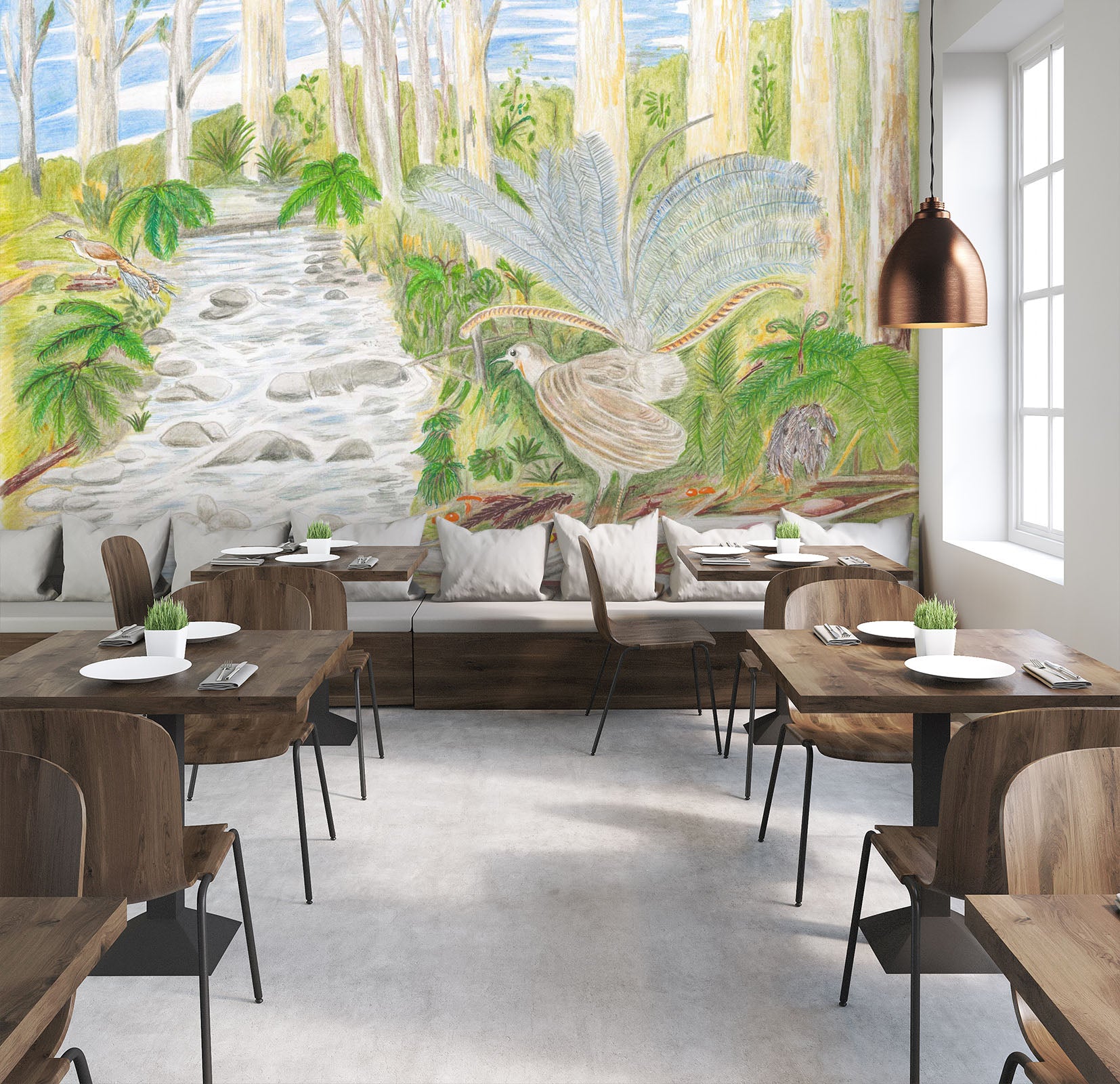 3D Forest Path1410 Michael Sewell Wall Mural Wall Murals