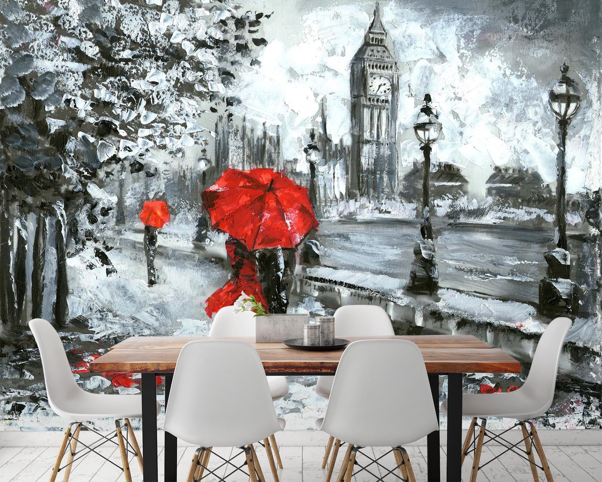 3D Couple Tower 017 Wall Murals Wallpaper AJ Wallpaper 2