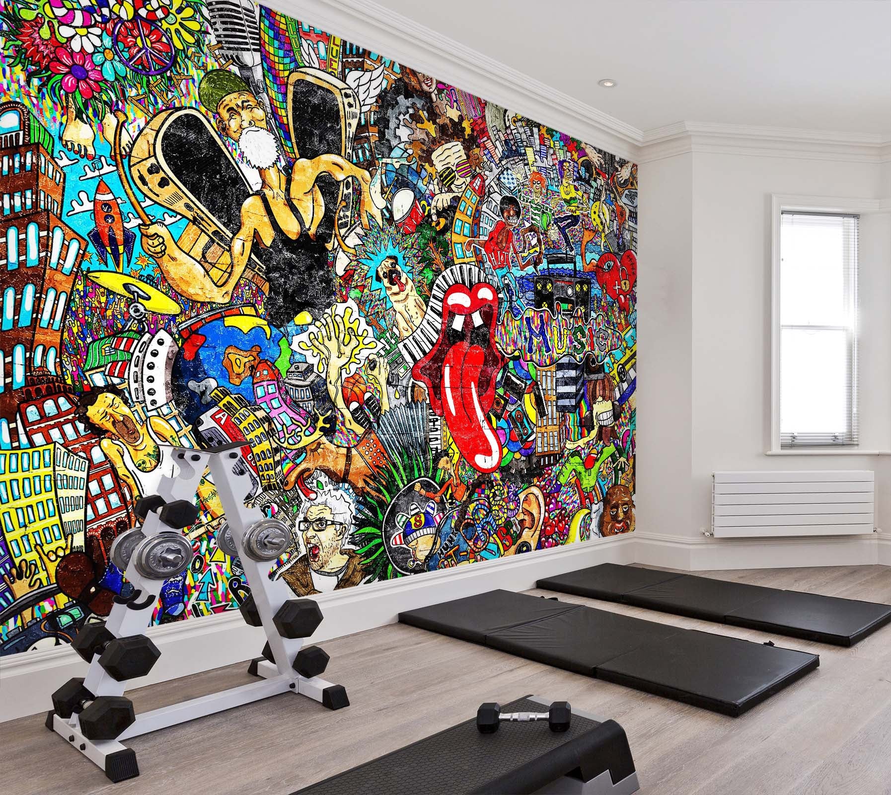 3D Monster Tongue 100 Wall Murals