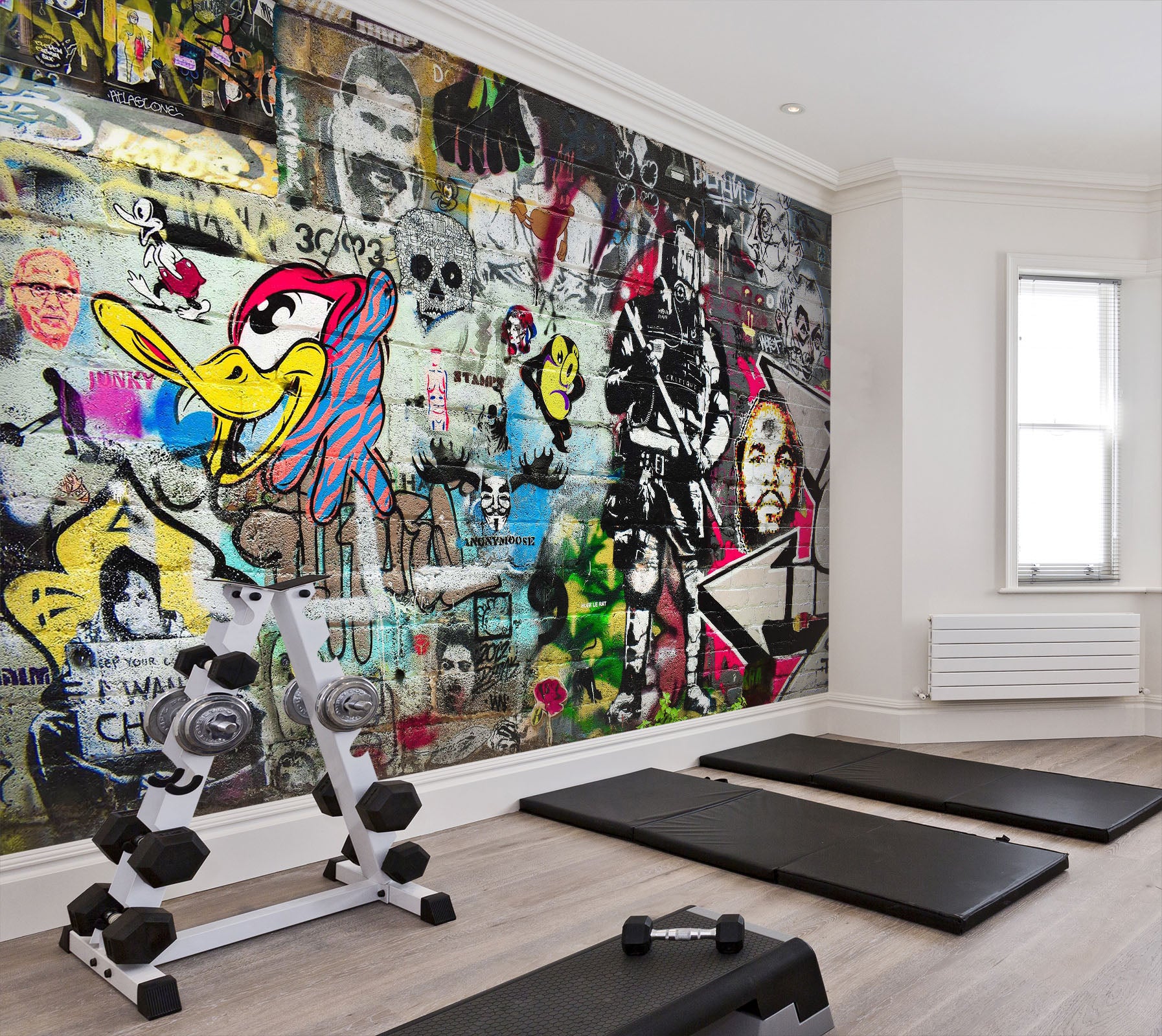 3D Graffiti Wall 104 Wall Murals