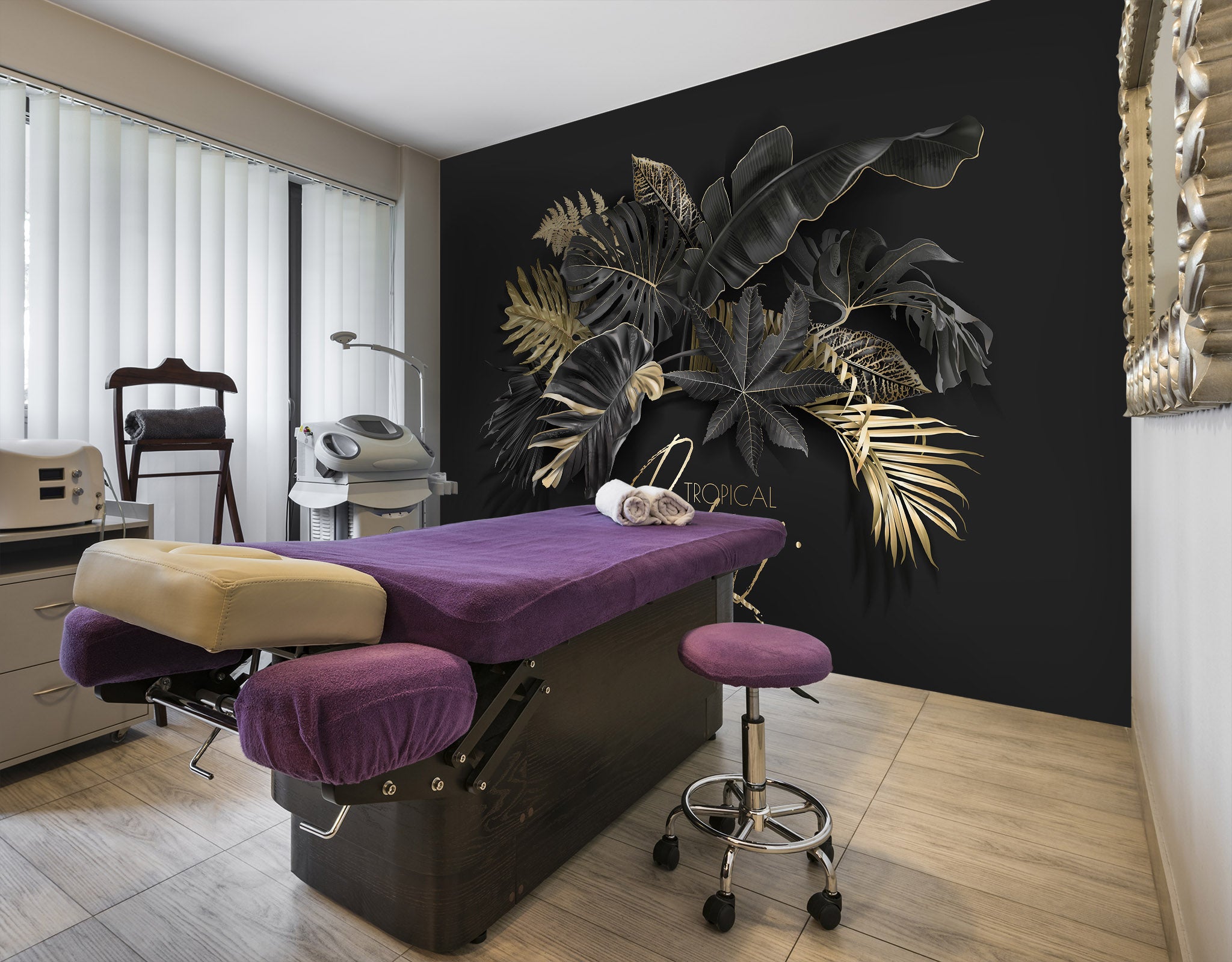 3D Golden Leaves 095 Wall Murals