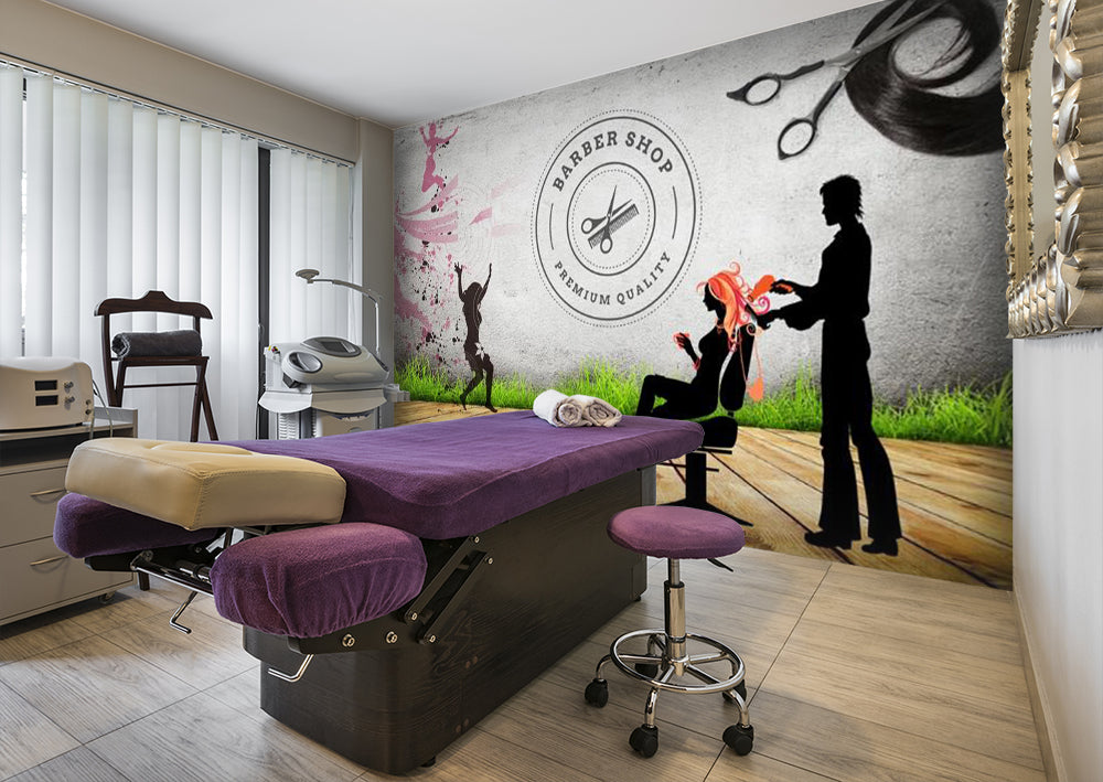 3D Pink Hair 1529 Wall Murals