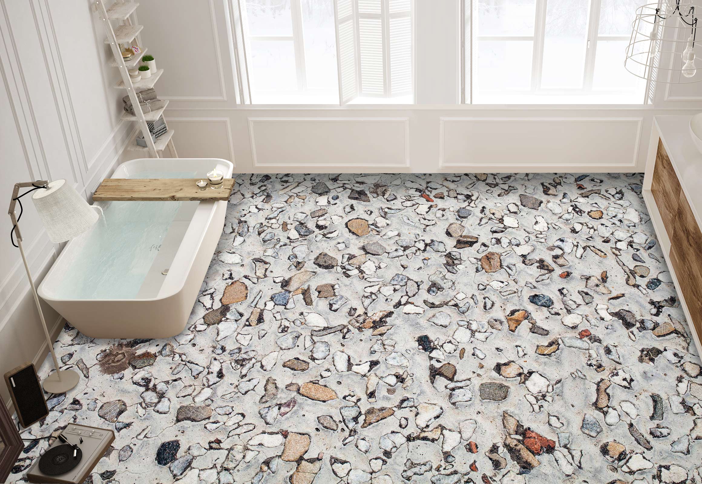 3D Elegant Stone Patterns 1063 Floor Mural Wallpaper Murals Self-Adhesive Removable Print Epoxy