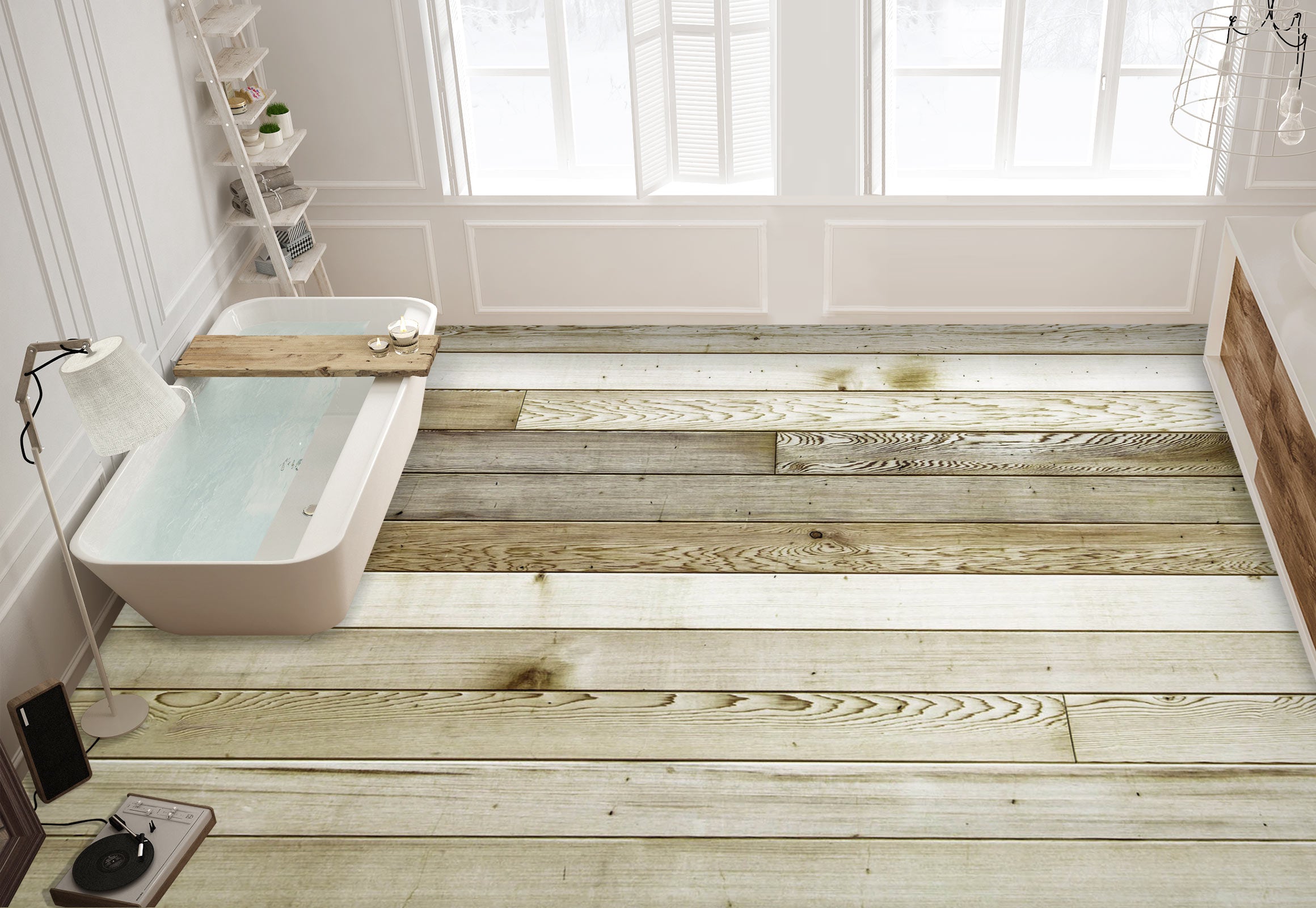 3D Elegant Wood Grain 1323 Floor Mural Wallpaper Murals Self-Adhesive Removable Print Epoxy