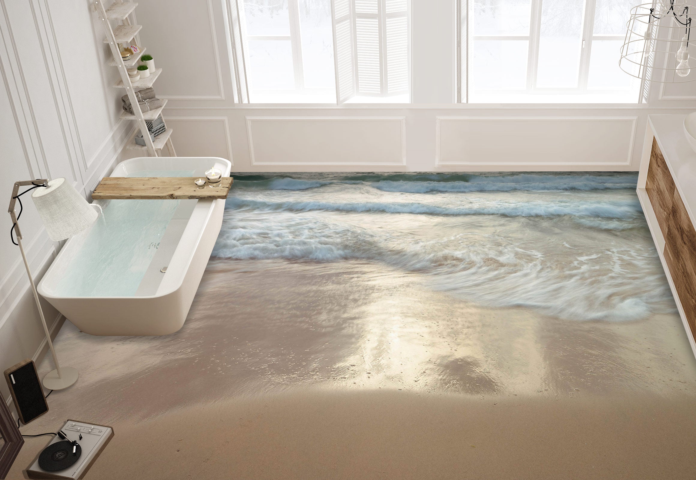 3D Beach 9846 Assaf Frank Floor Mural Wallpaper Murals Self-Adhesive Removable Print Epoxy
