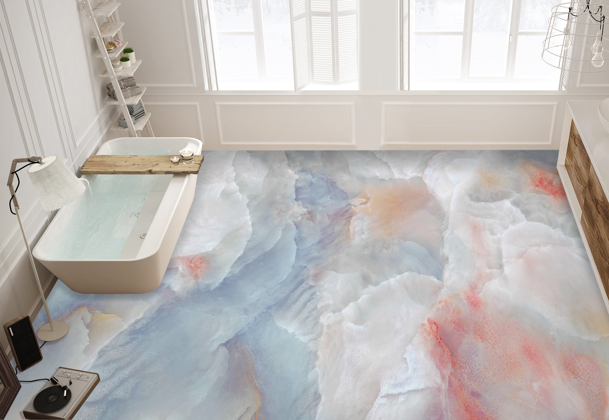 3D Elegant Aesthetic 860 Floor Mural Wallpaper Murals Rug & Mat Print Epoxy waterproof bath floor