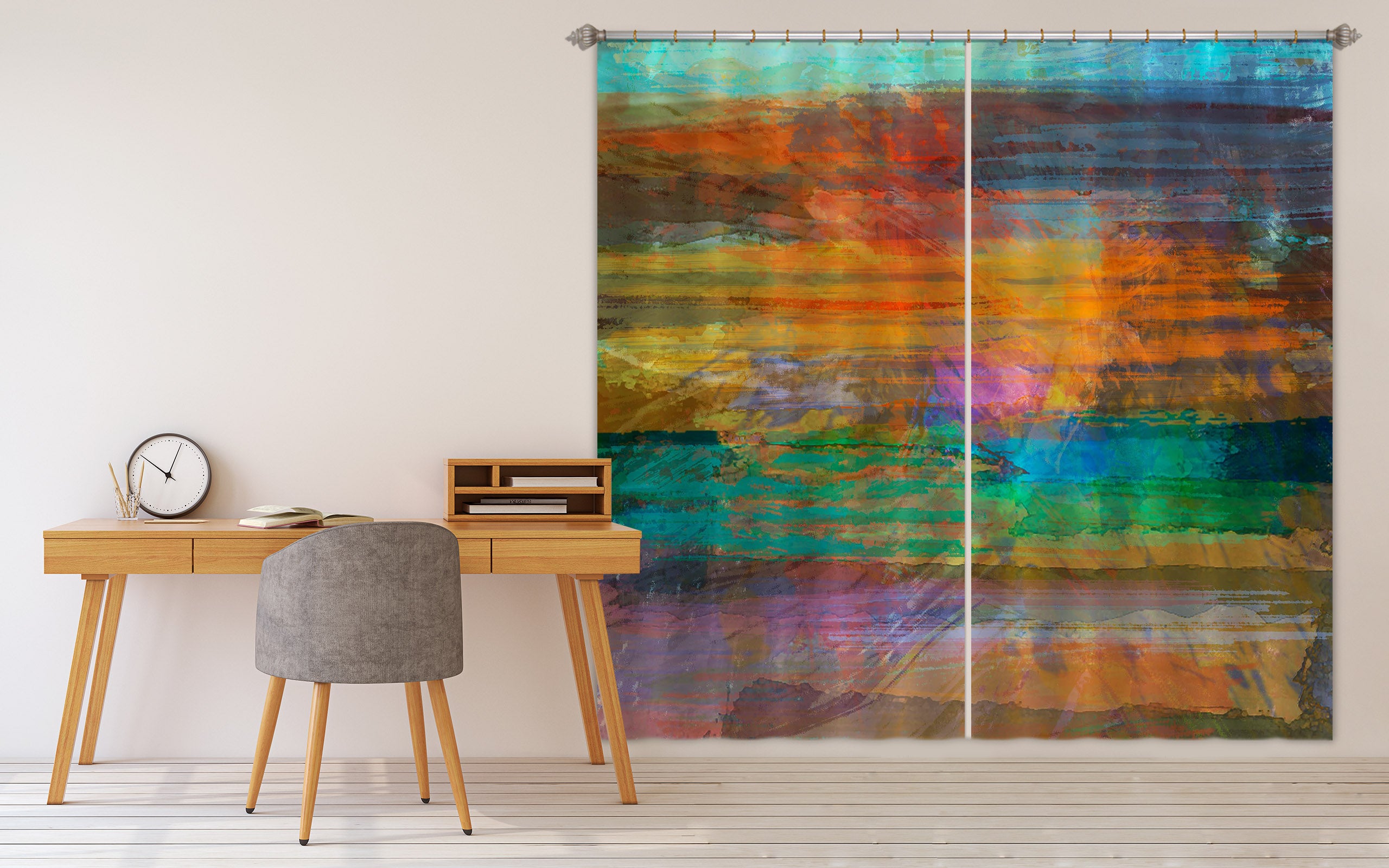 3D Blue Sky 236 Michael Tienhaara Curtain Curtains Drapes