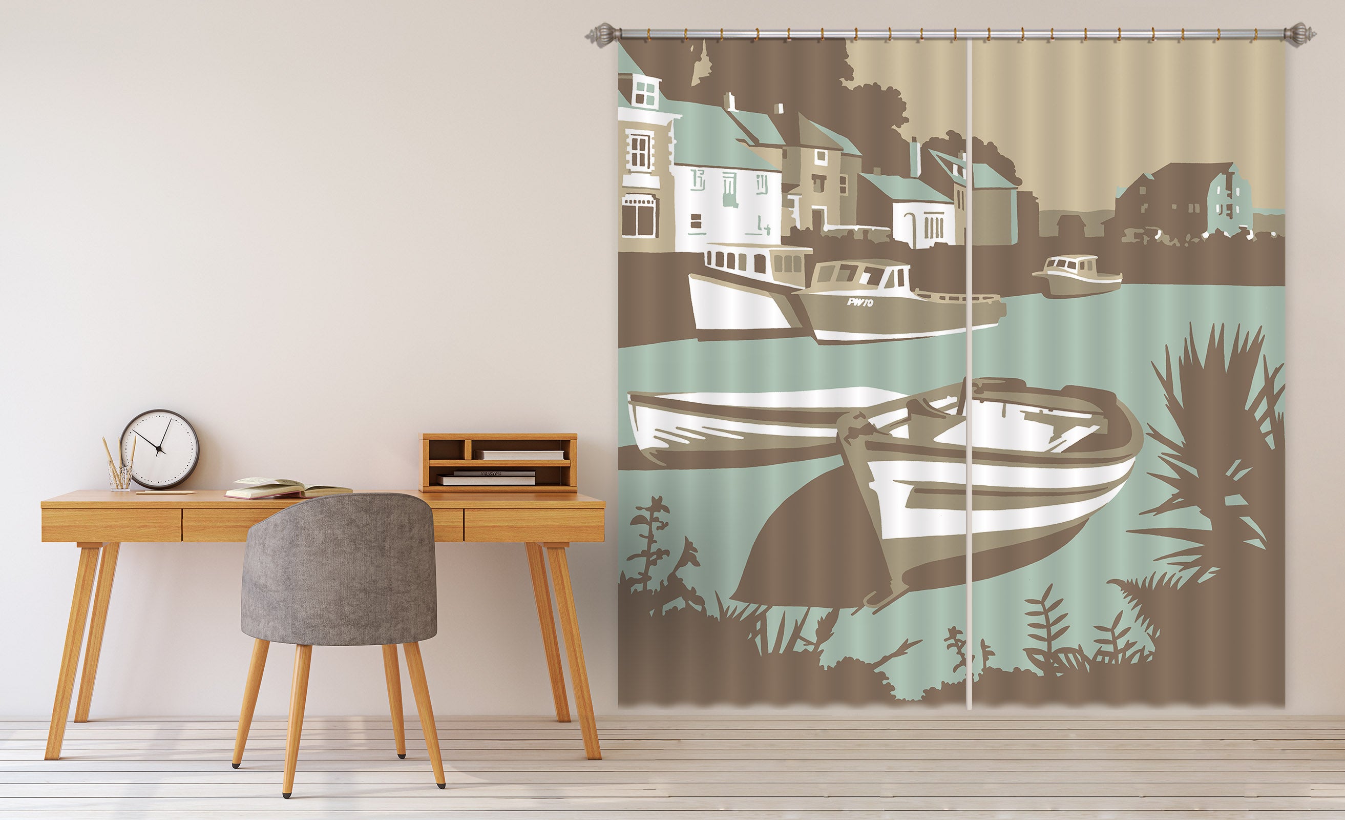 3D Padstow 126 Steve Read Curtain Curtains Drapes