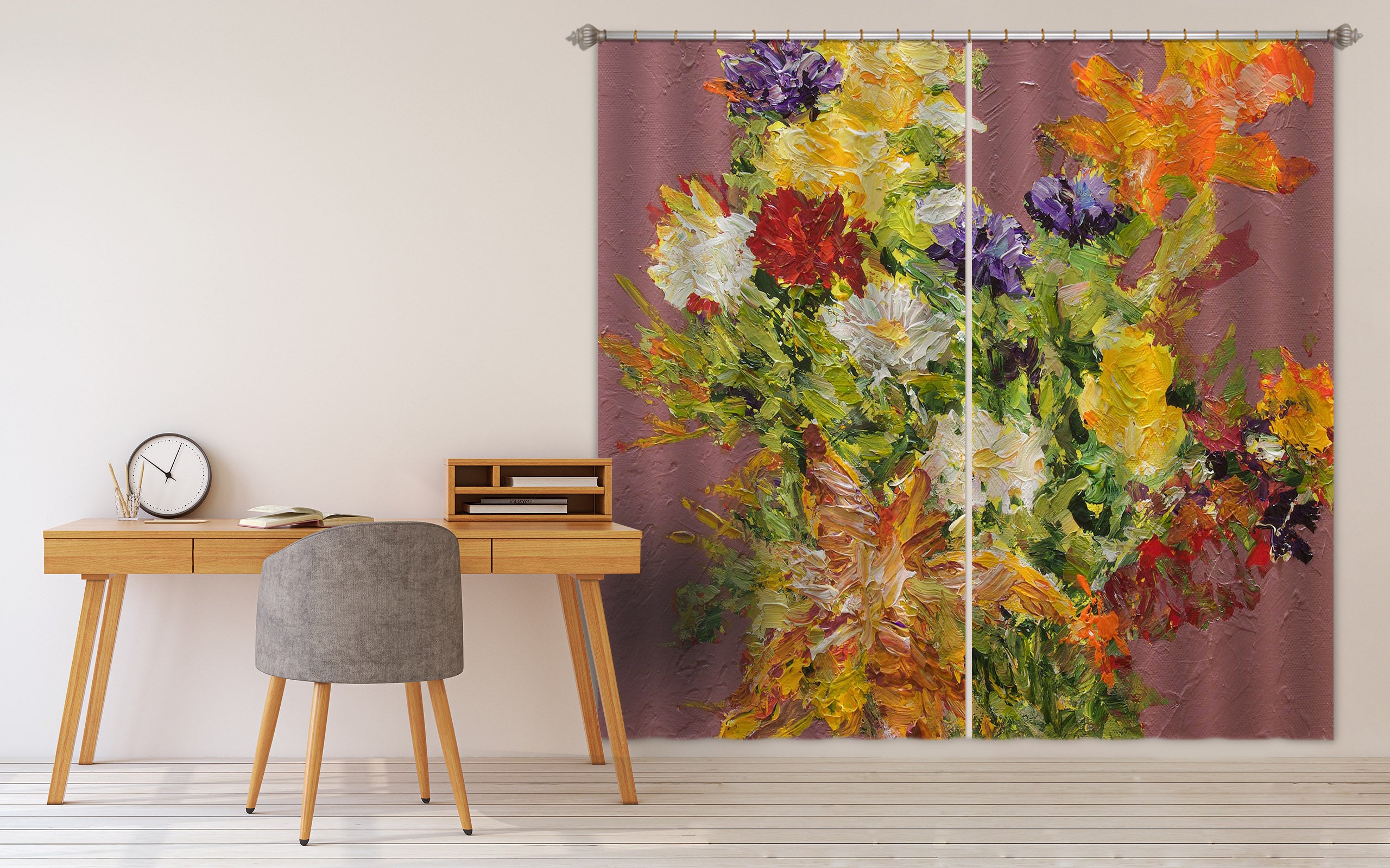 3D Bouquet 208 Allan P. Friedlander Curtain Curtains Drapes