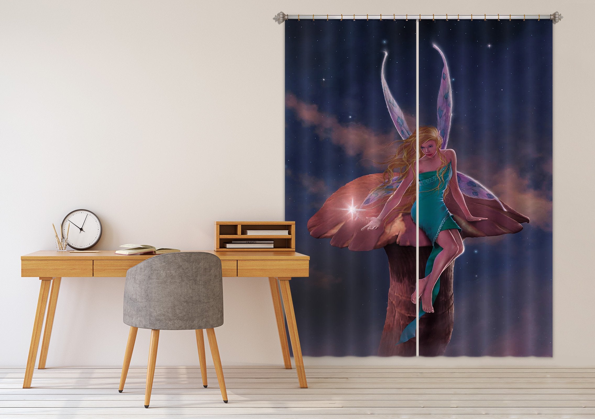 3D A Fairy's Wish 003 Vincent Hie Curtain Curtains Drapes Wallpaper AJ Wallpaper