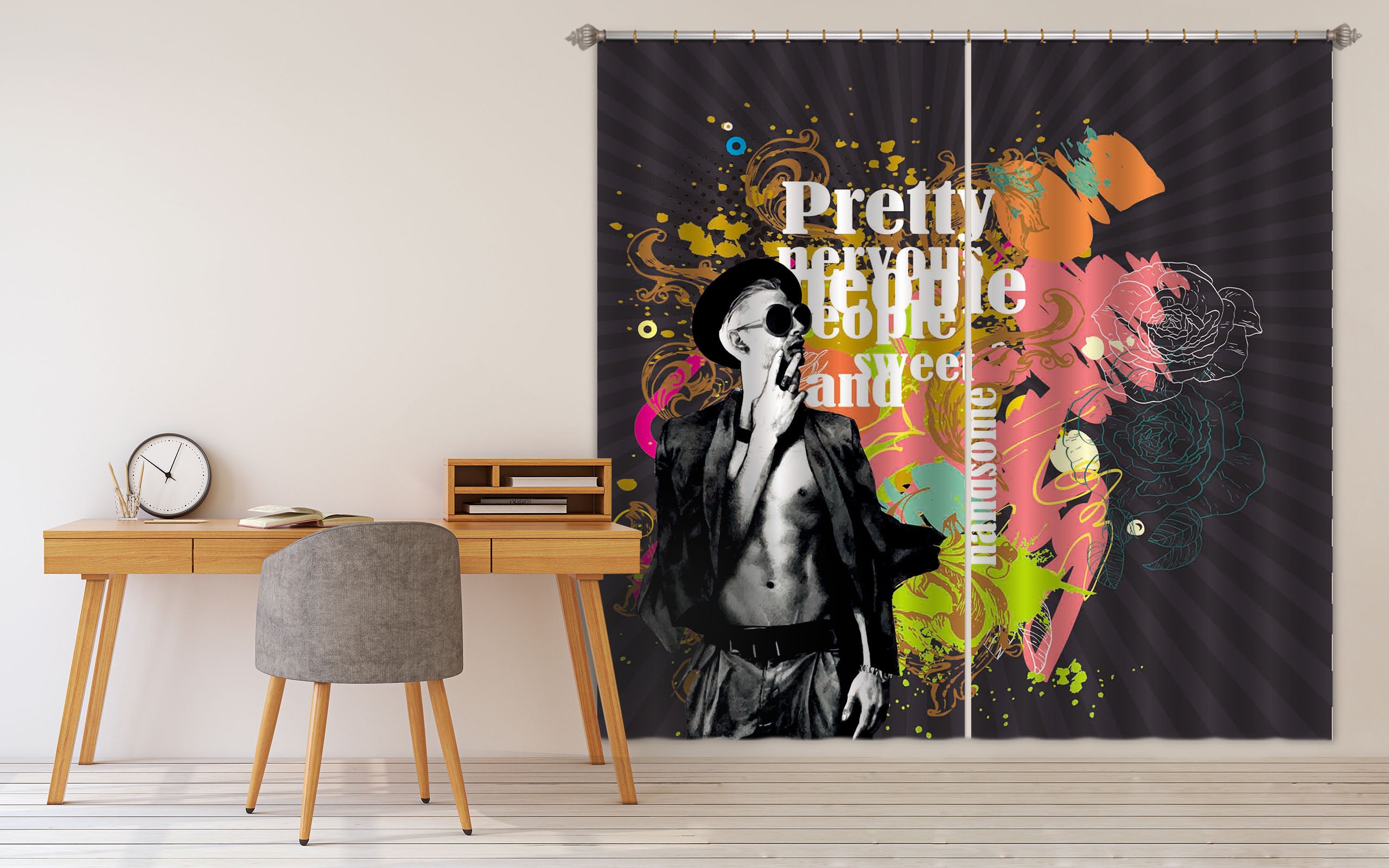 3D Fashion Singer 760 Curtains Drapes