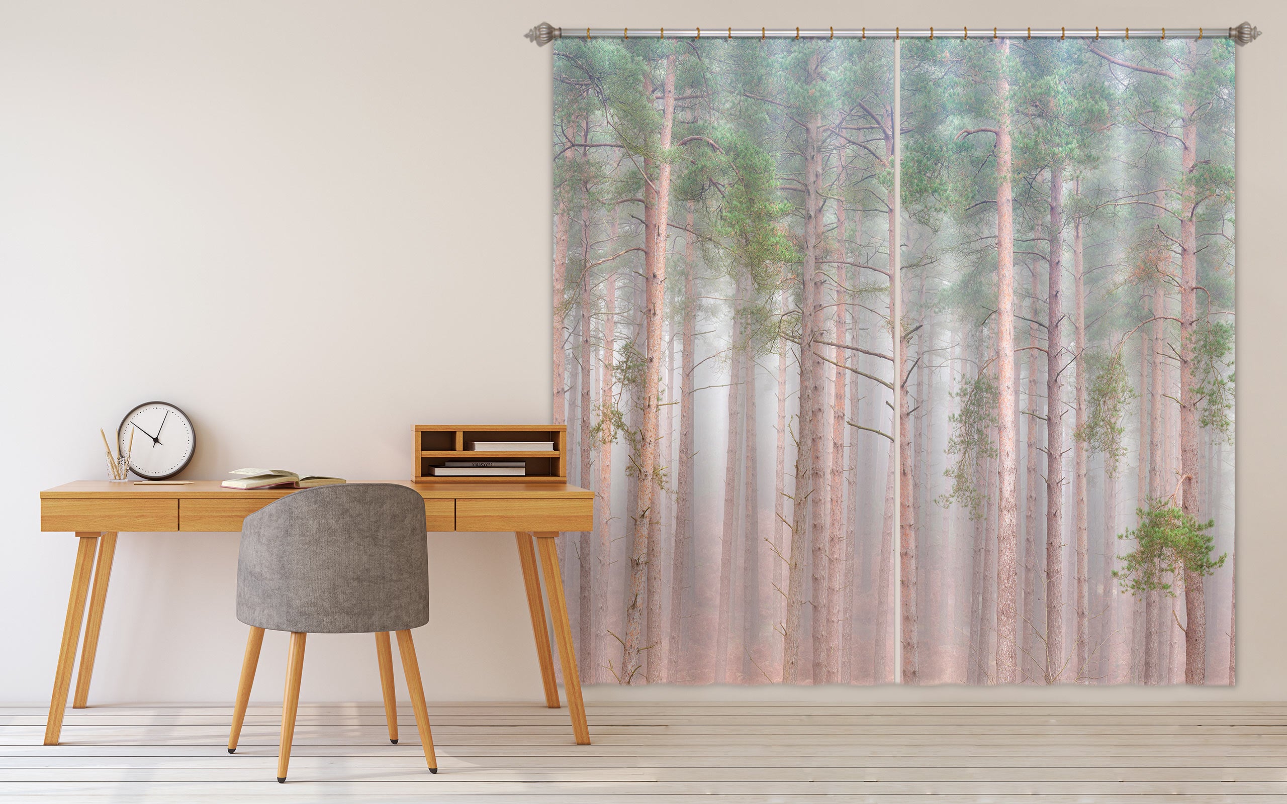 3D Tree Trunk 6595 Assaf Frank Curtain Curtains Drapes