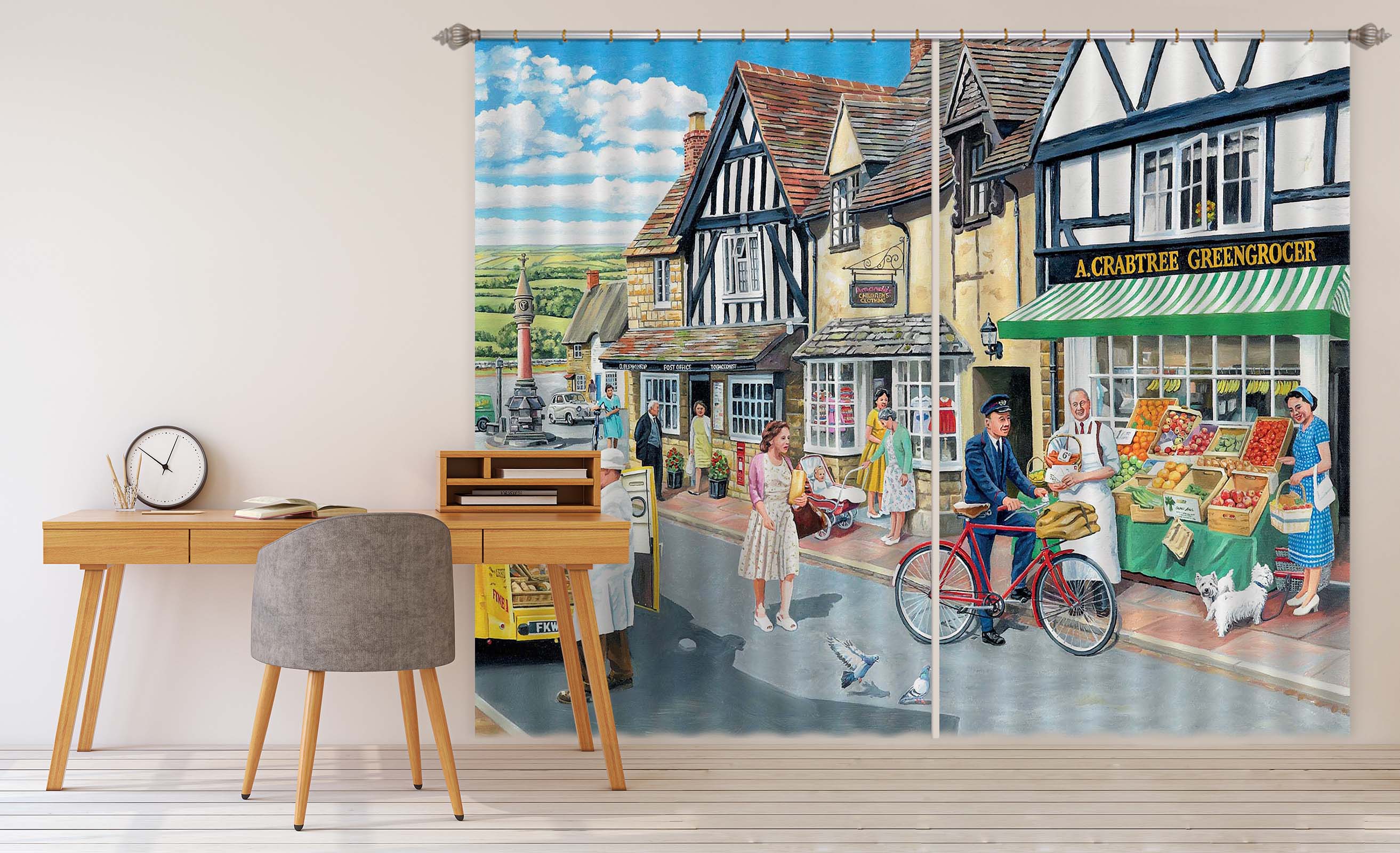 3D Letters For The Greengrocer 075 Trevor Mitchell Curtain Curtains Drapes