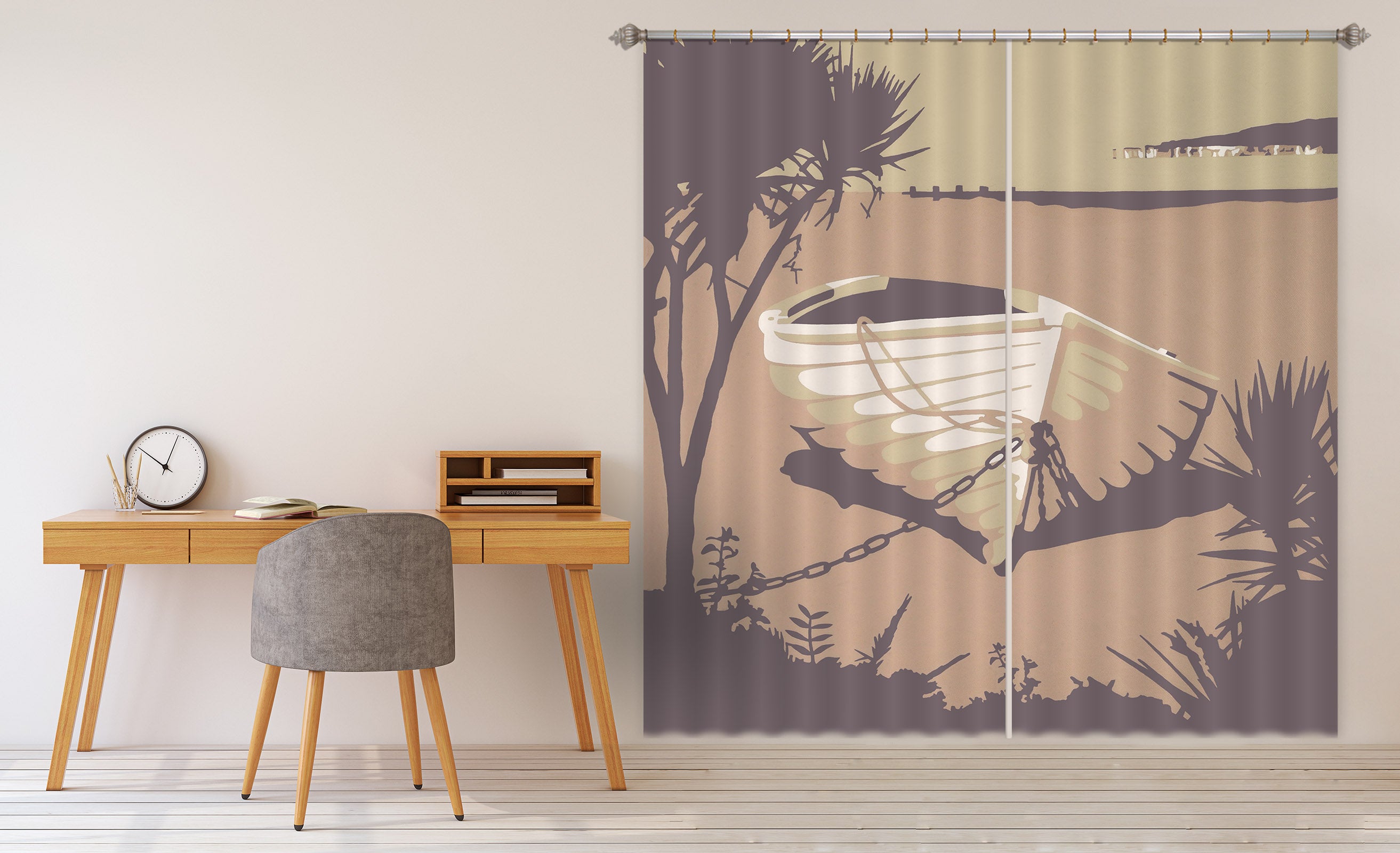 3D PSandbanks The Purbecks 141 Steve Read Curtain Curtains Drapes