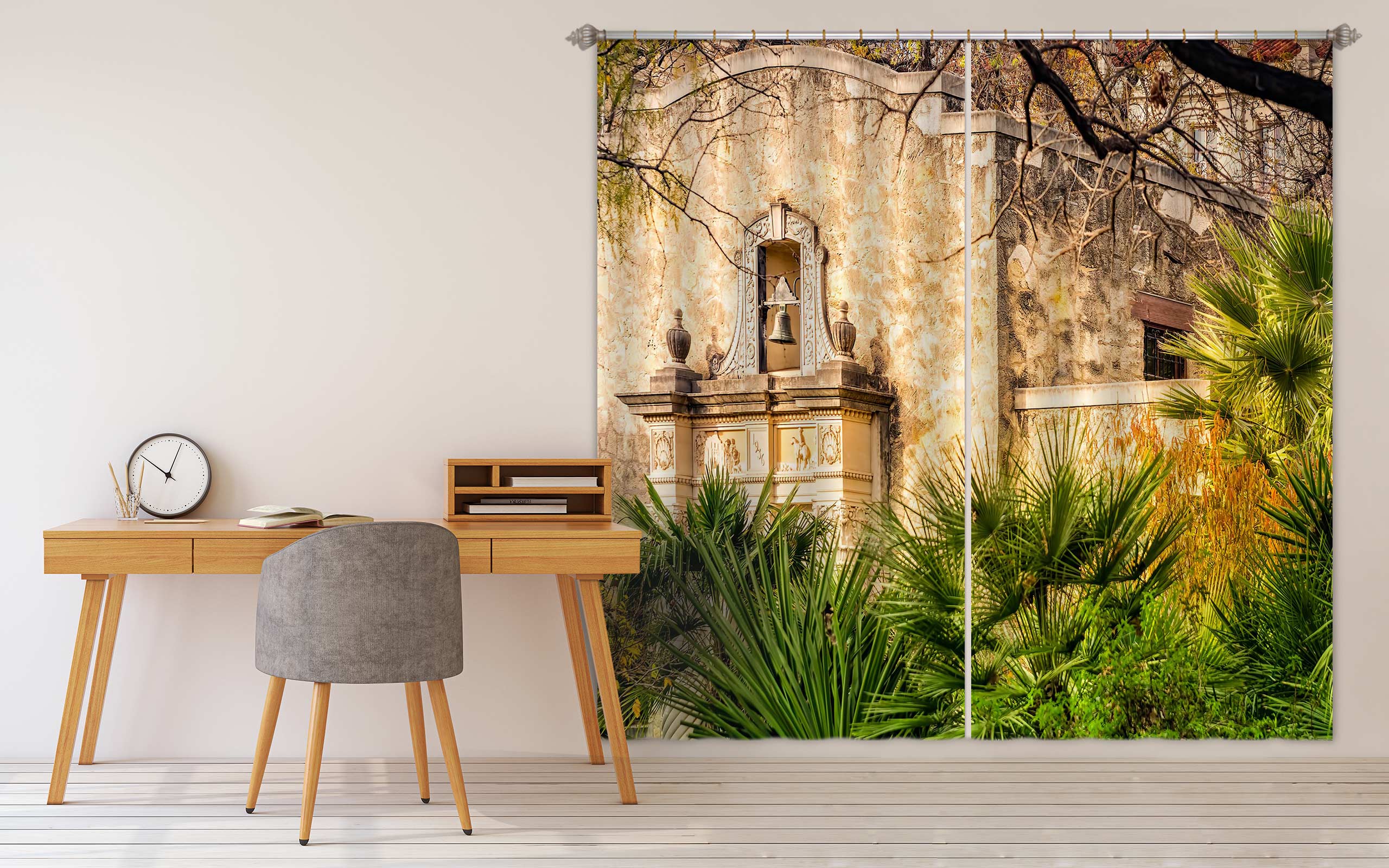 3D Building Leaves 5349 Beth Sheridan Curtain Curtains Drapes