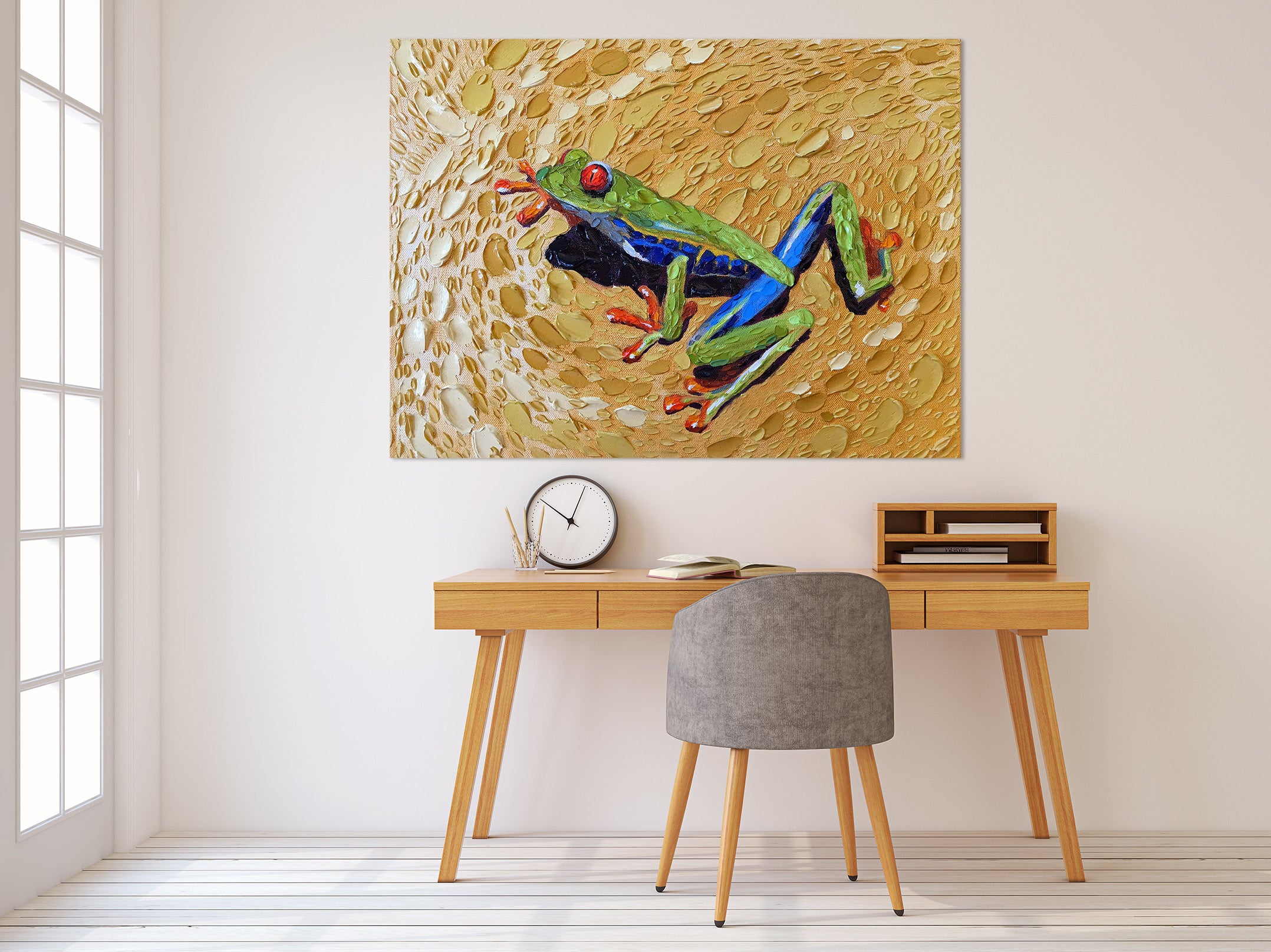 3D Toadly Awesome Frog 035 Dena Tollefson Wall Sticker