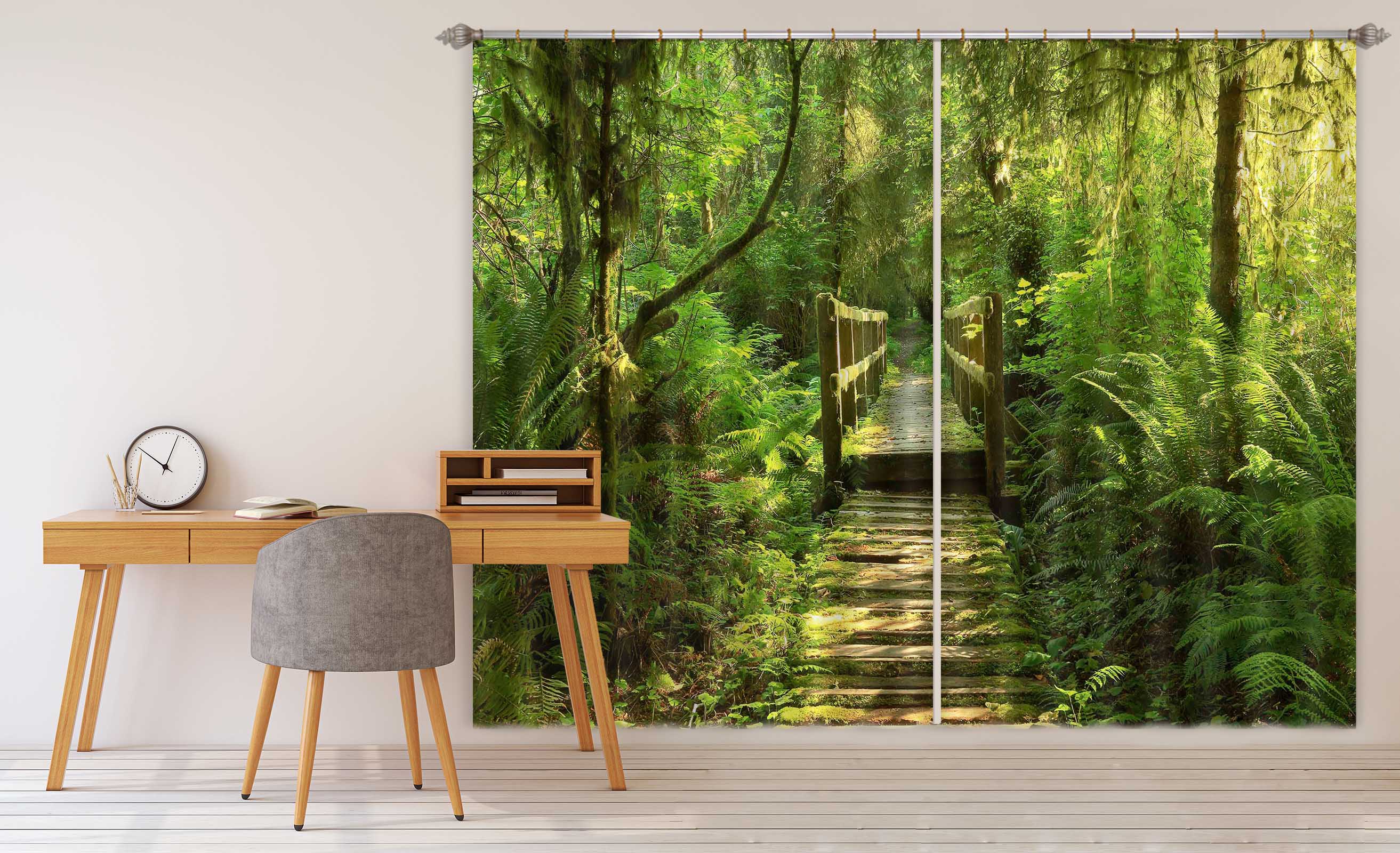 3D Tranquil Valley 078 Kathy Barefield Curtain Curtains Drapes