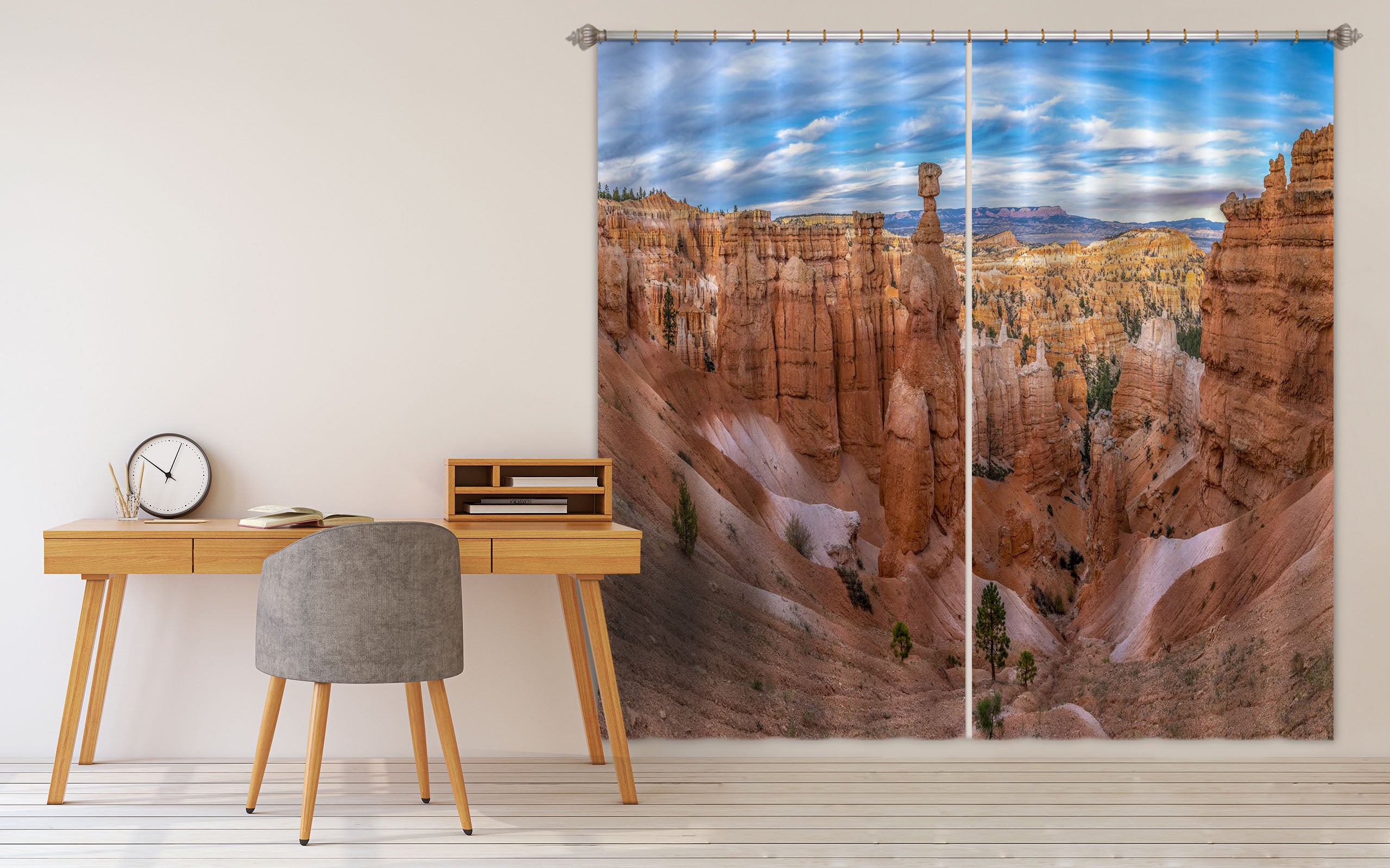 3D Yellow Valley 132 Marco Carmassi Curtain Curtains Drapes