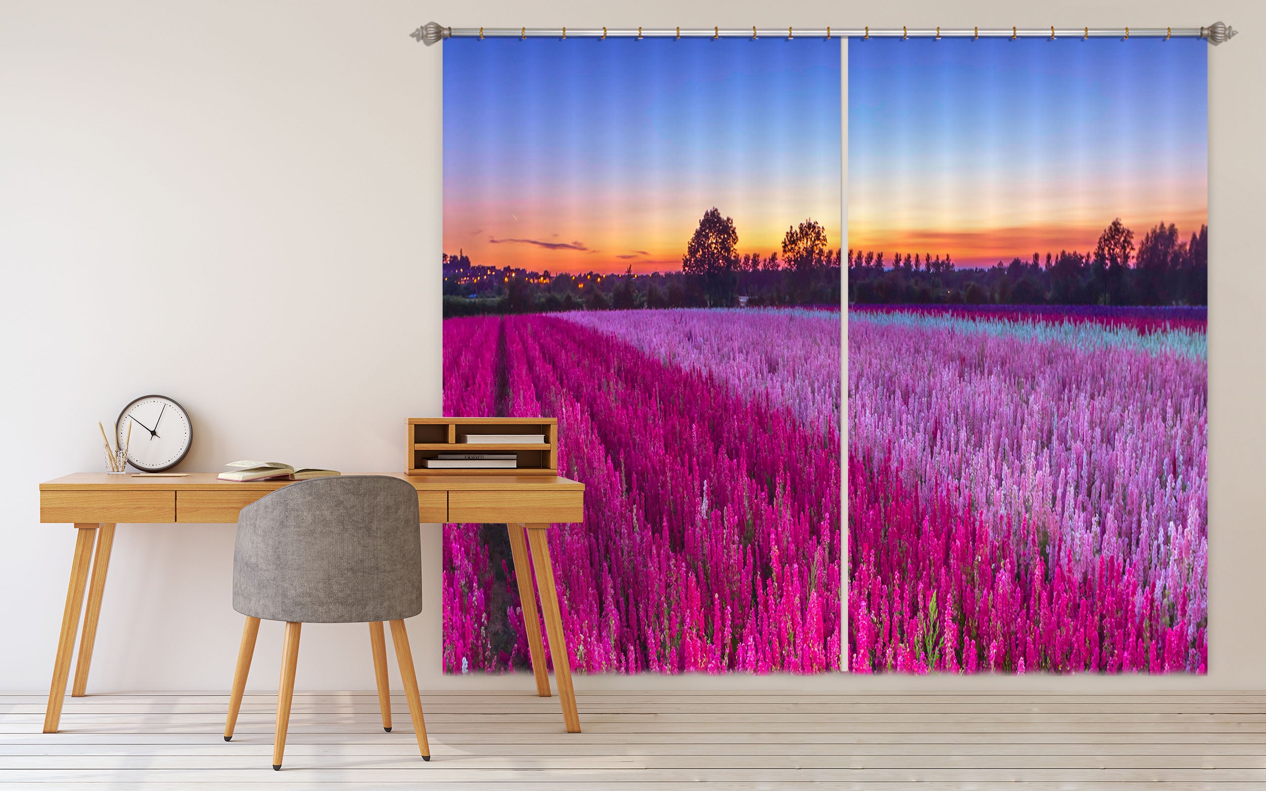 3D Purple Manor 215 Assaf Frank Curtain Curtains Drapes