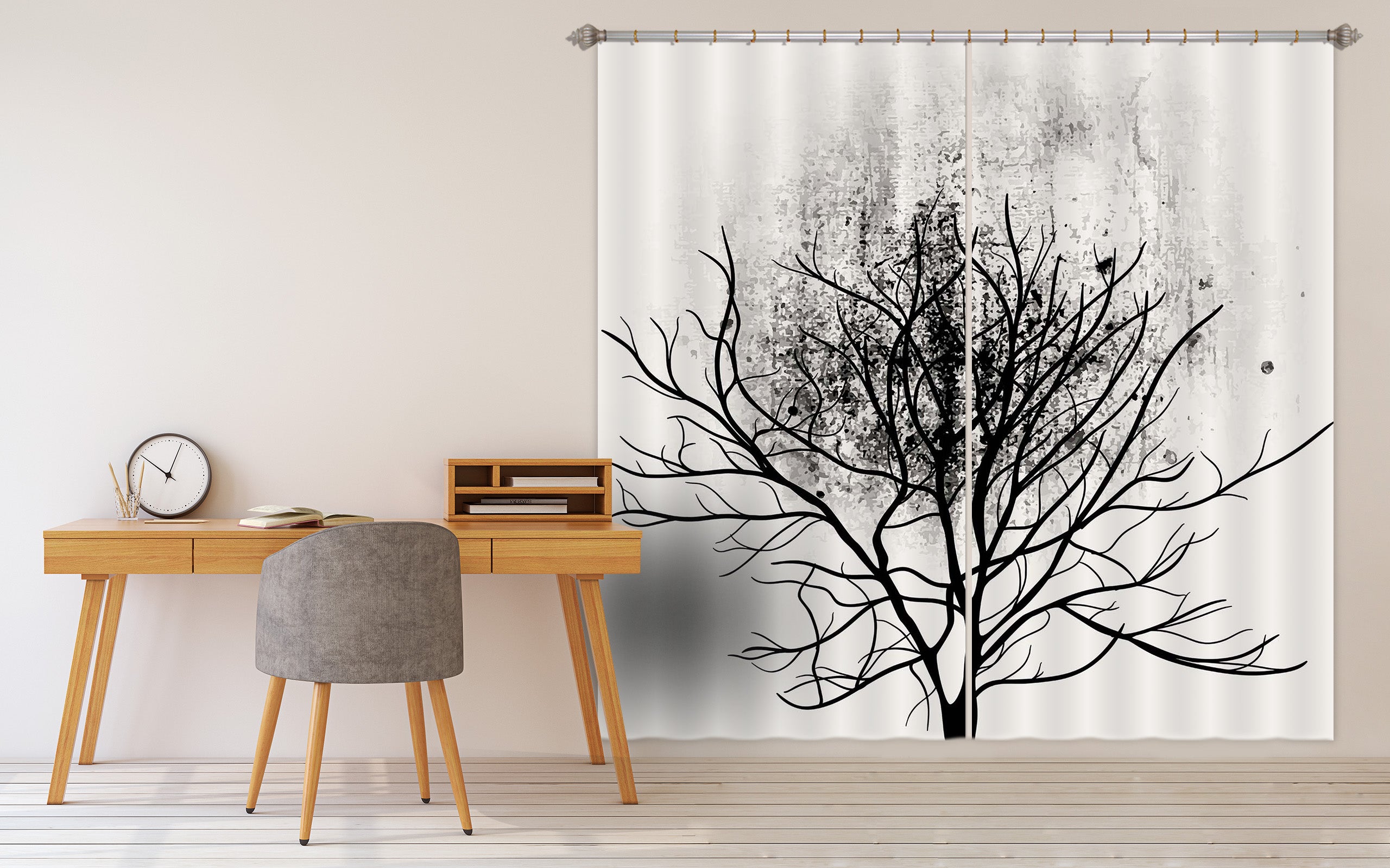3D Dead Tree 063 Boris Draschoff Curtain Curtains Drapes