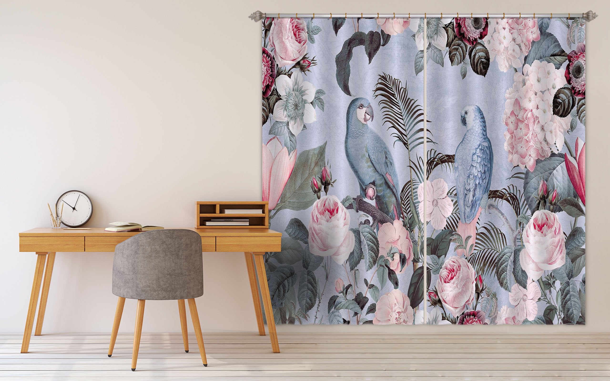 3D Bird Friends 068 Andrea haase Curtain Curtains Drapes Wallpaper AJ Wallpaper