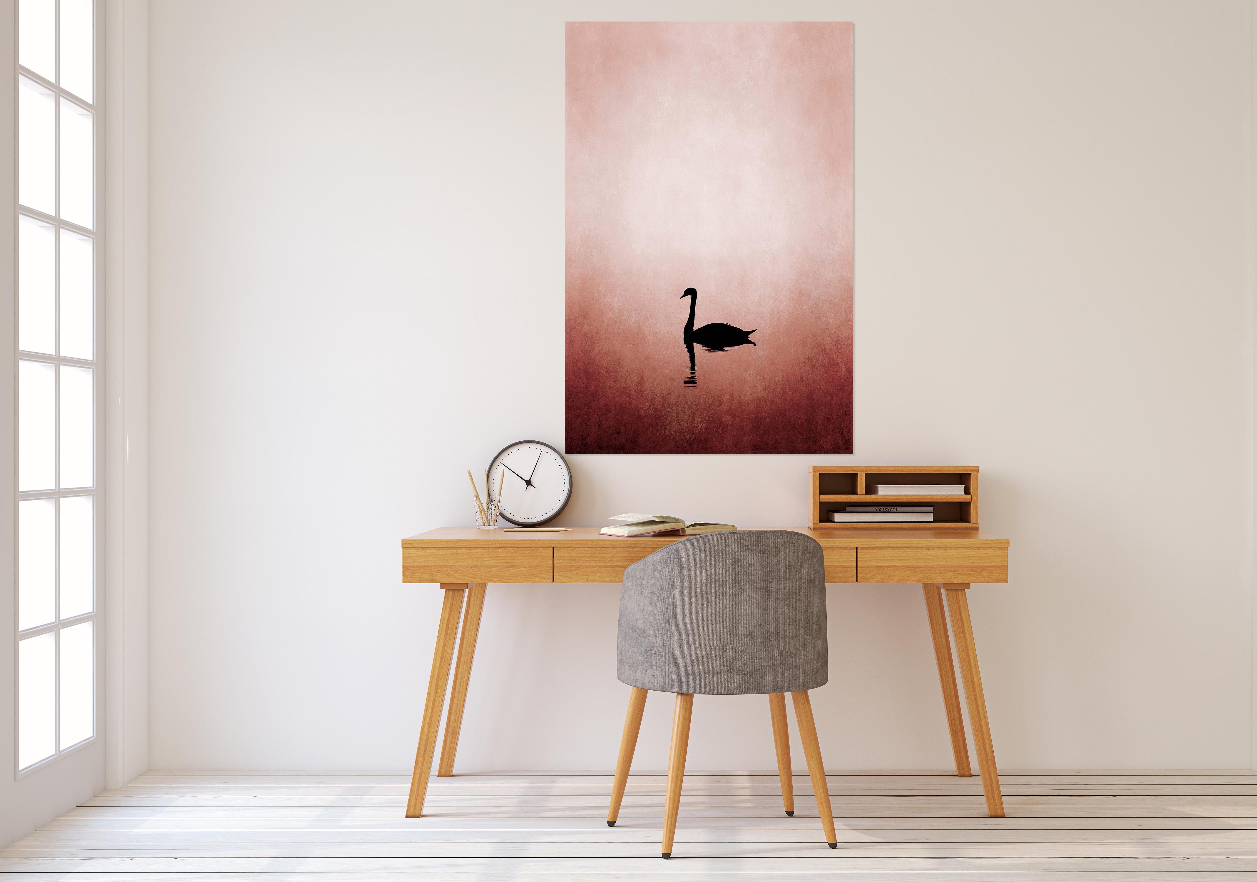 3D Swan Lake 026 Boris Draschoff Wall Sticker