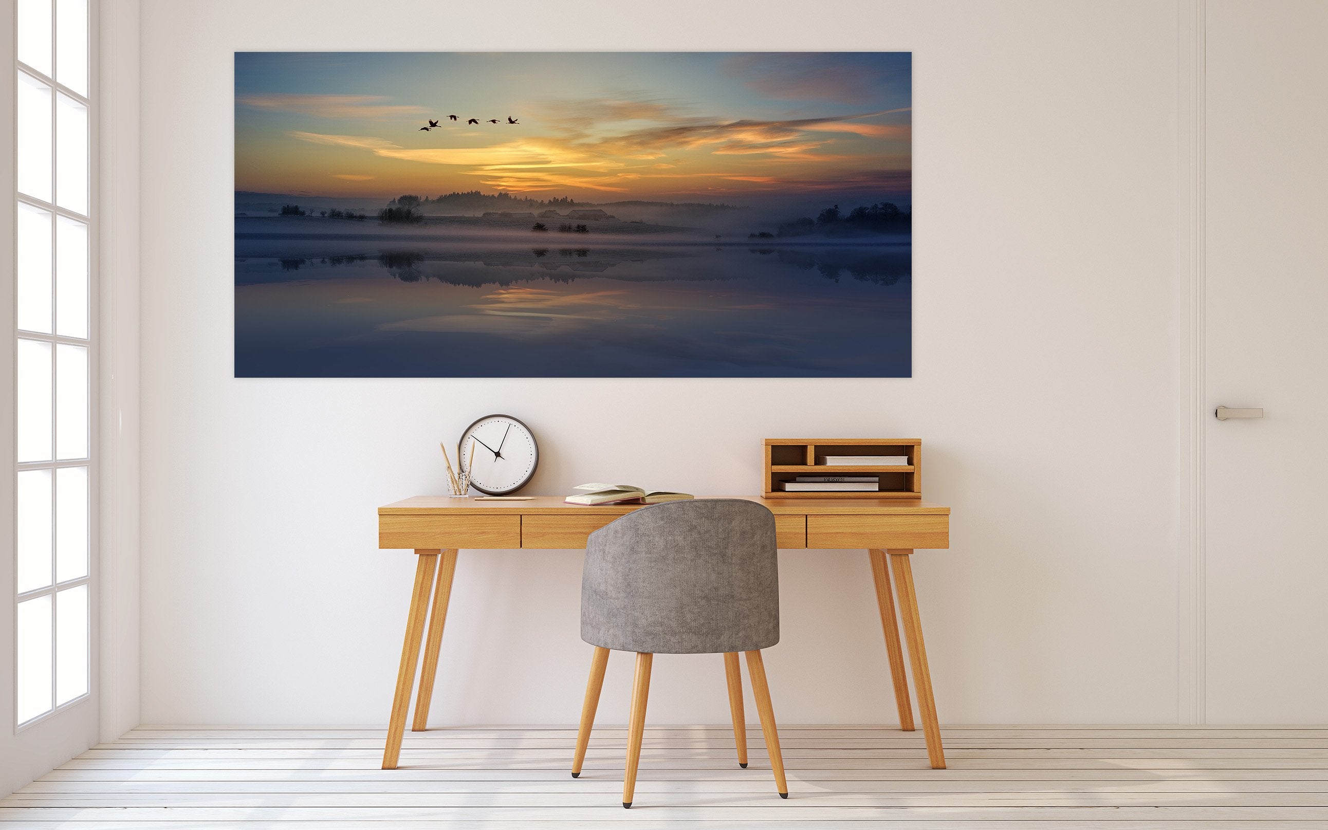 3D Sunset Bird Cloud 116 Animal Wall Stickers Wallpaper AJ Wallpaper 2