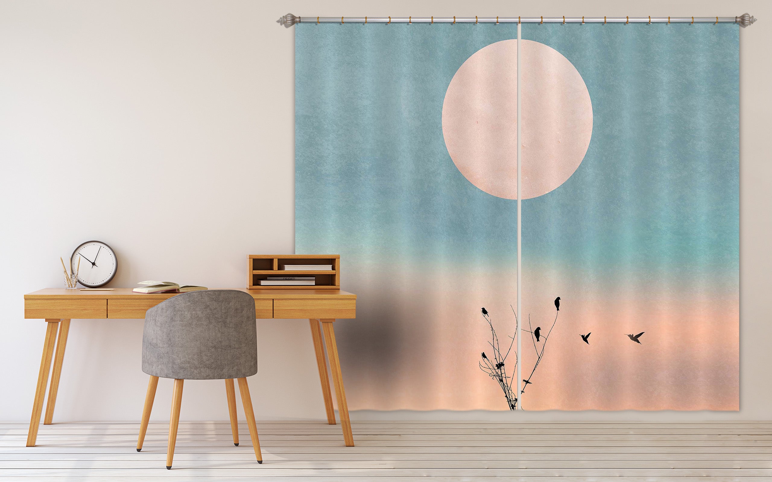 3D Waking Up Warm 065 Boris Draschoff Curtain Curtains Drapes