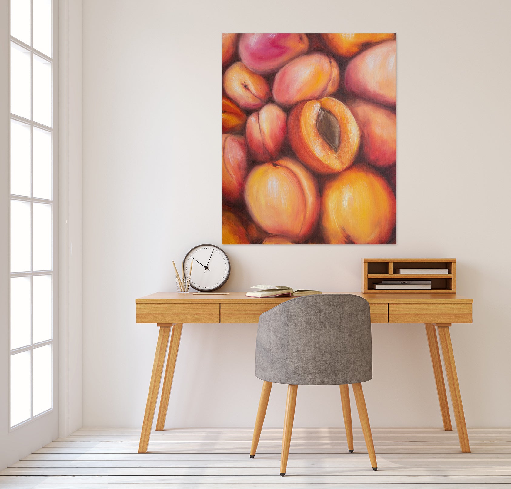 3D Peach 1839 Marina Zotova Wall Sticker