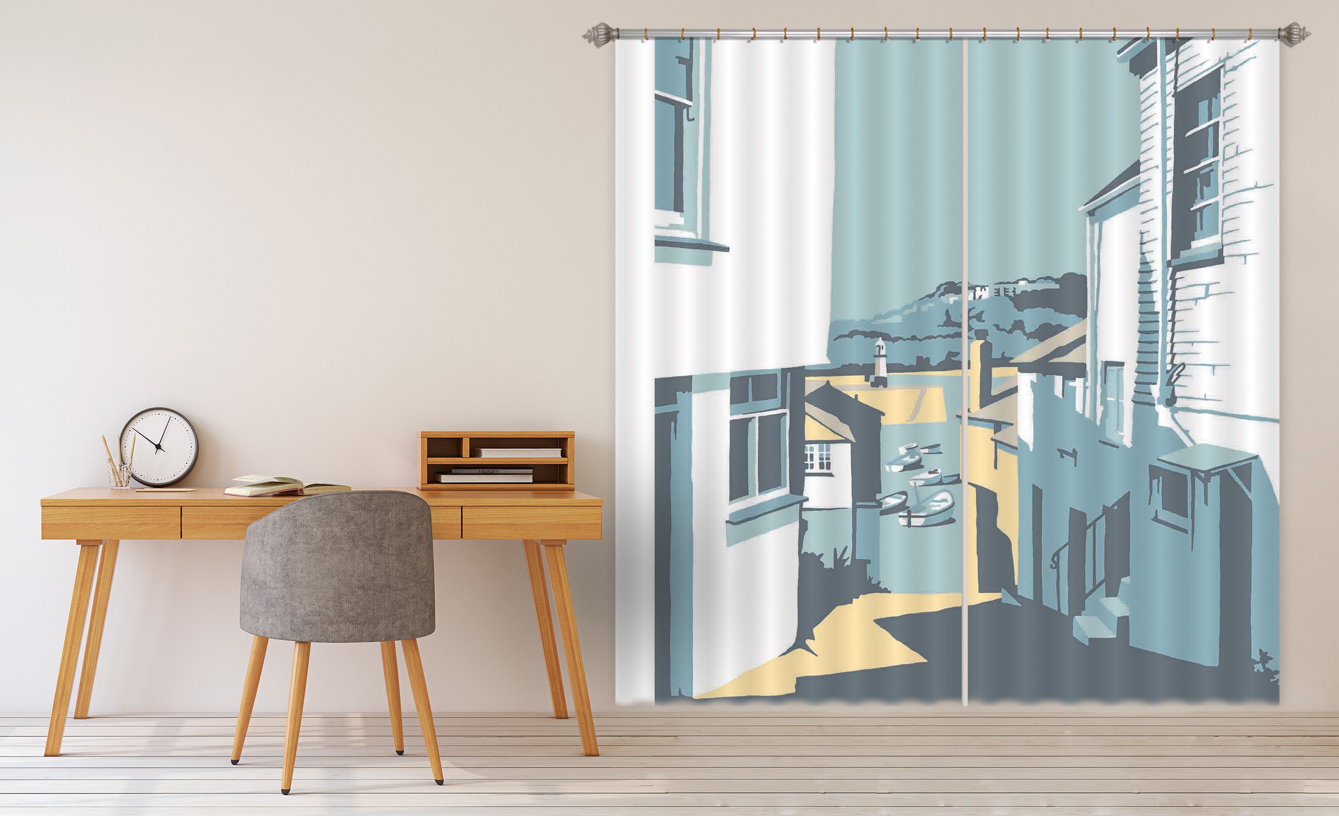3D Street 157 Steve Read Curtain Curtains Drapes