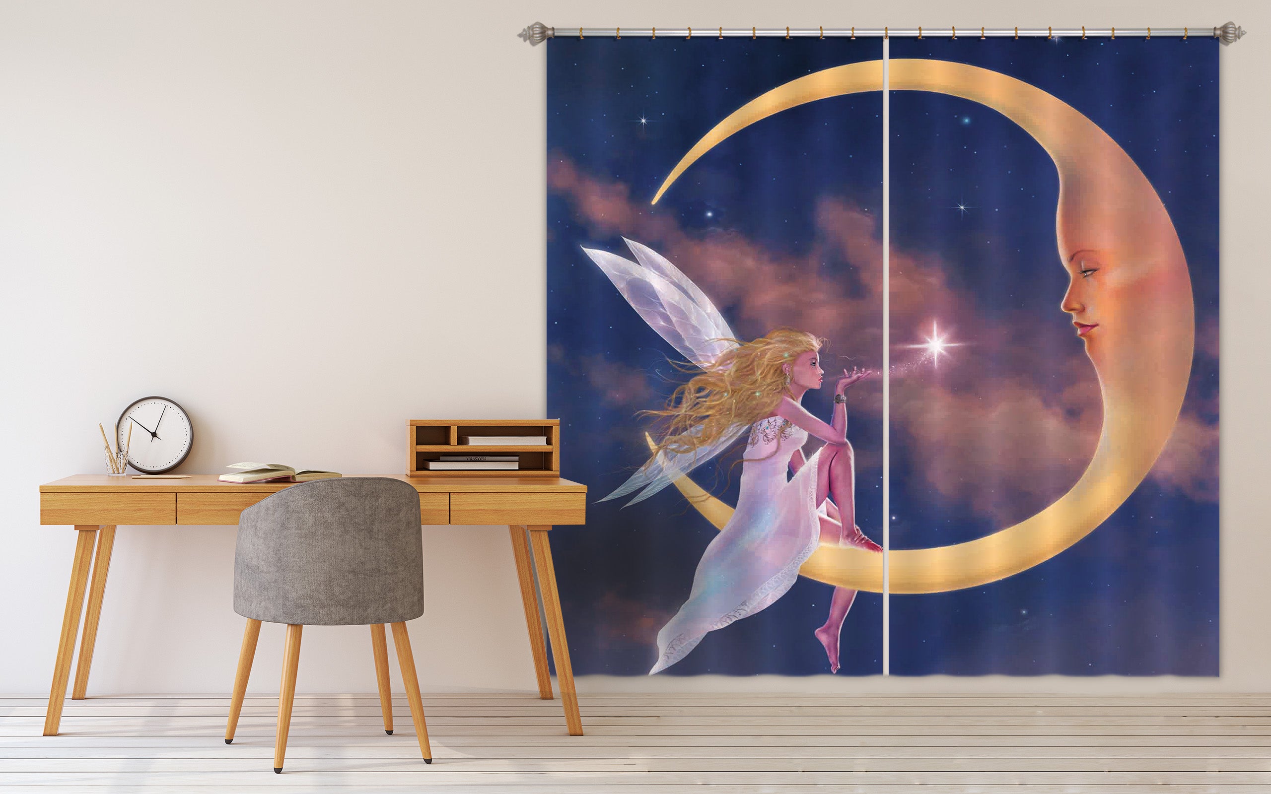 3D Star Kiss 075 Vincent Hie Curtain Curtains Drapes