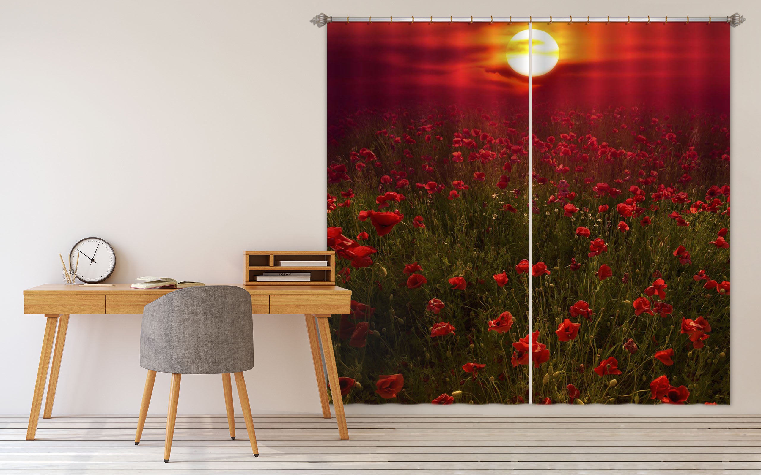 3D Rose Garden 183 Marco Carmassi Curtain Curtains Drapes