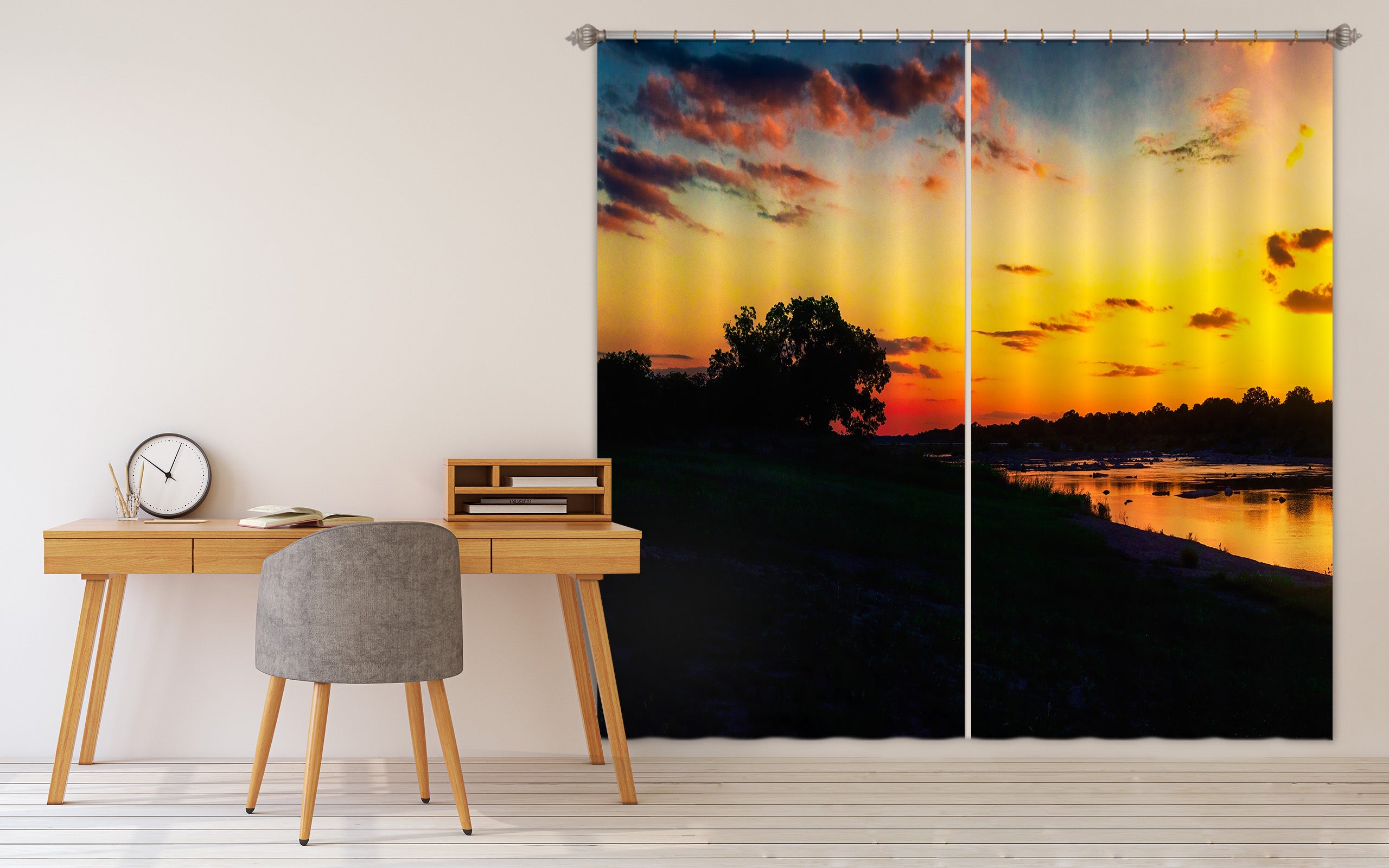 3D Sunshine Lake 5325 Beth Sheridan Curtain Curtains Drapes