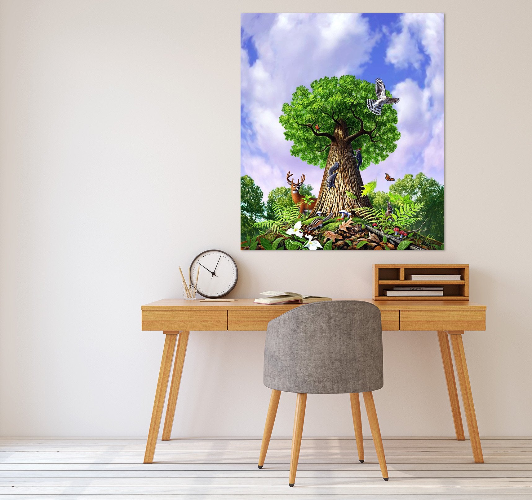 3D Big Tree 036 Jerry LoFaro Wall Sticker Wallpaper AJ Wallpaper 2