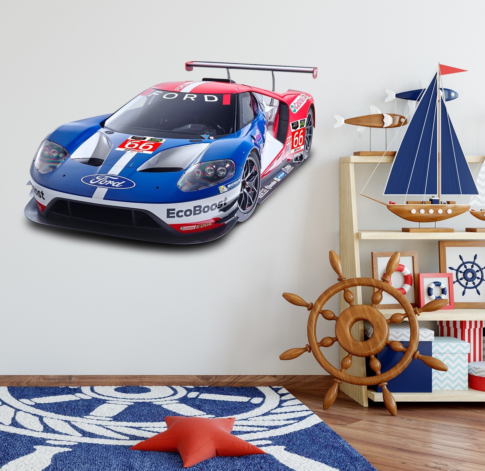 3D Ford Sports Car 0163 Vehicles Wallpaper AJ Wallpaper