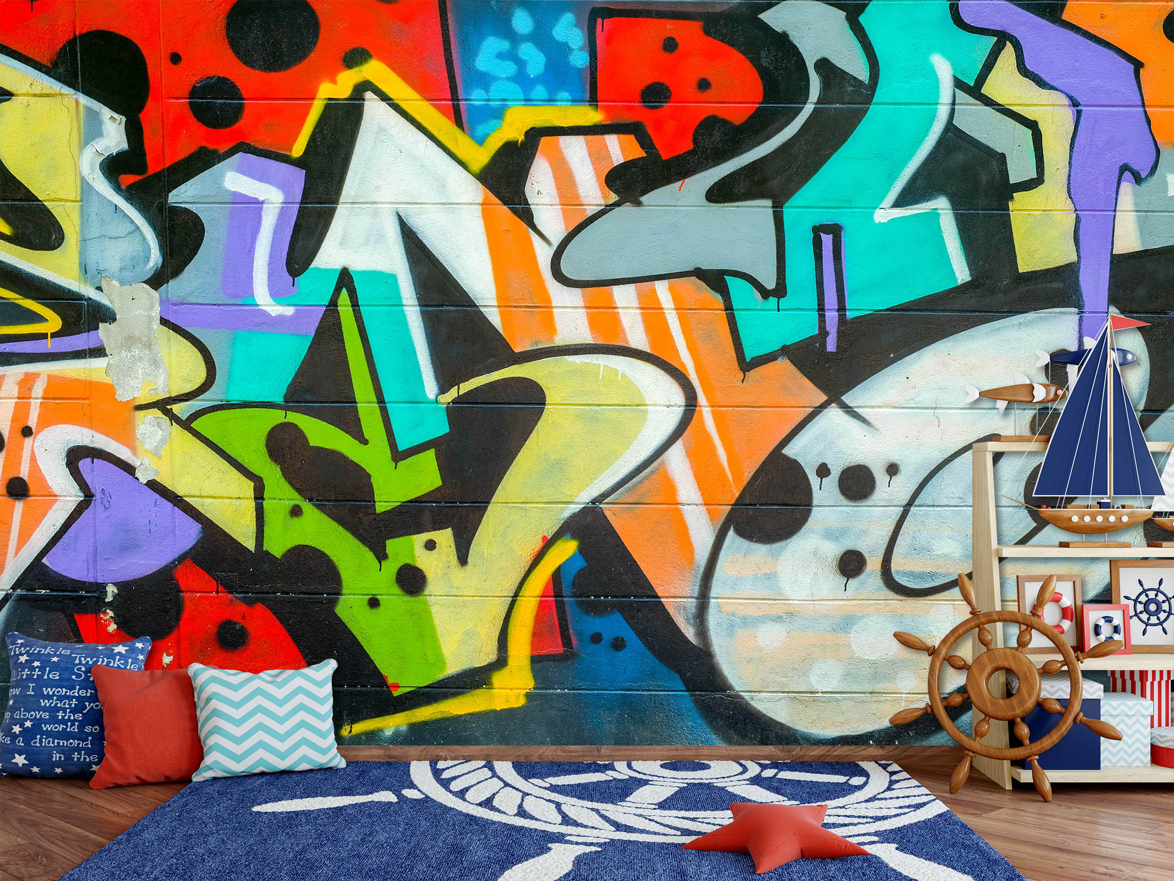 3D Painted Wall 85 Wall Murals