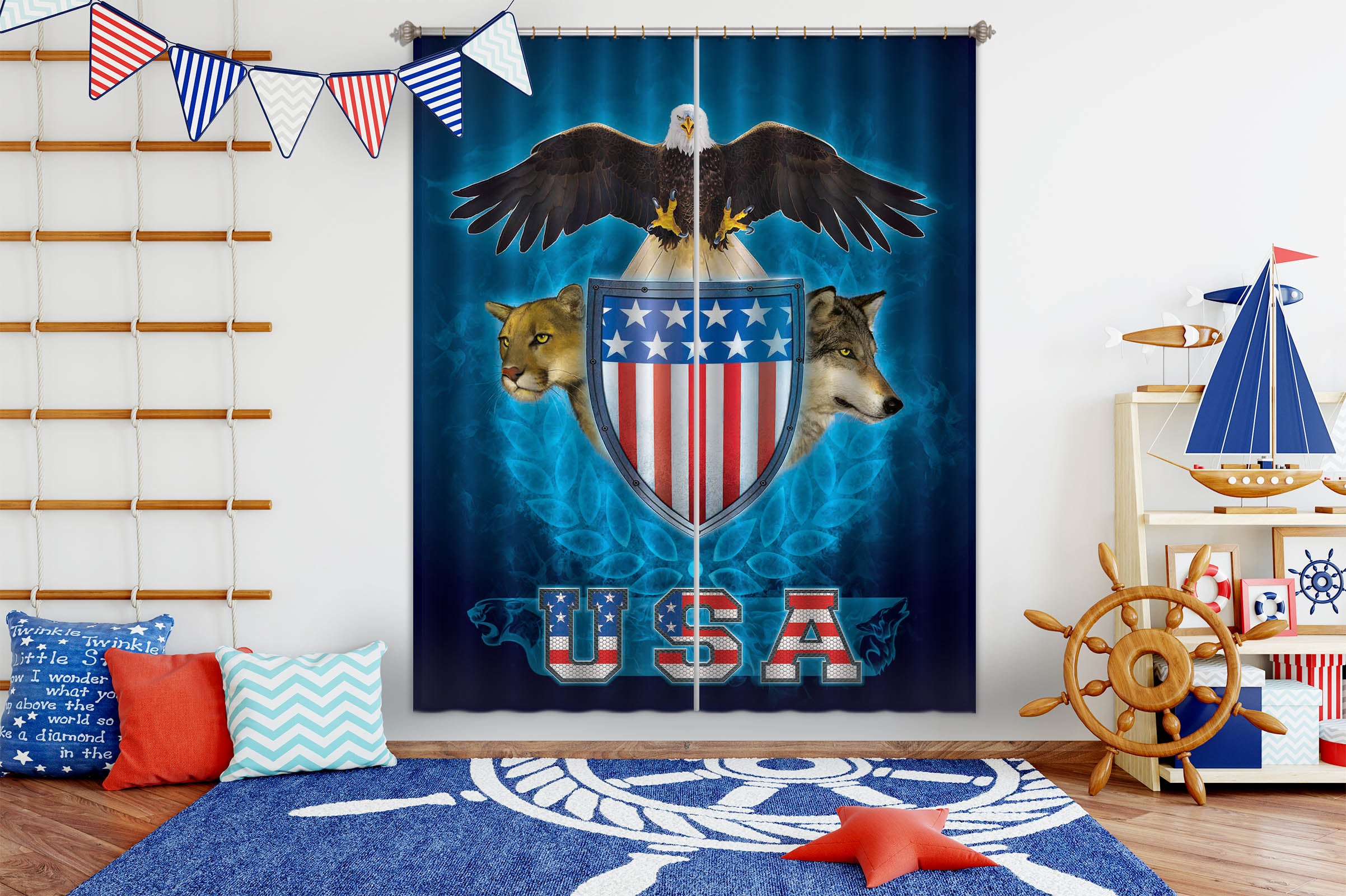 3D USA Trinity 089 Vincent Hie Curtain Curtains Drapes