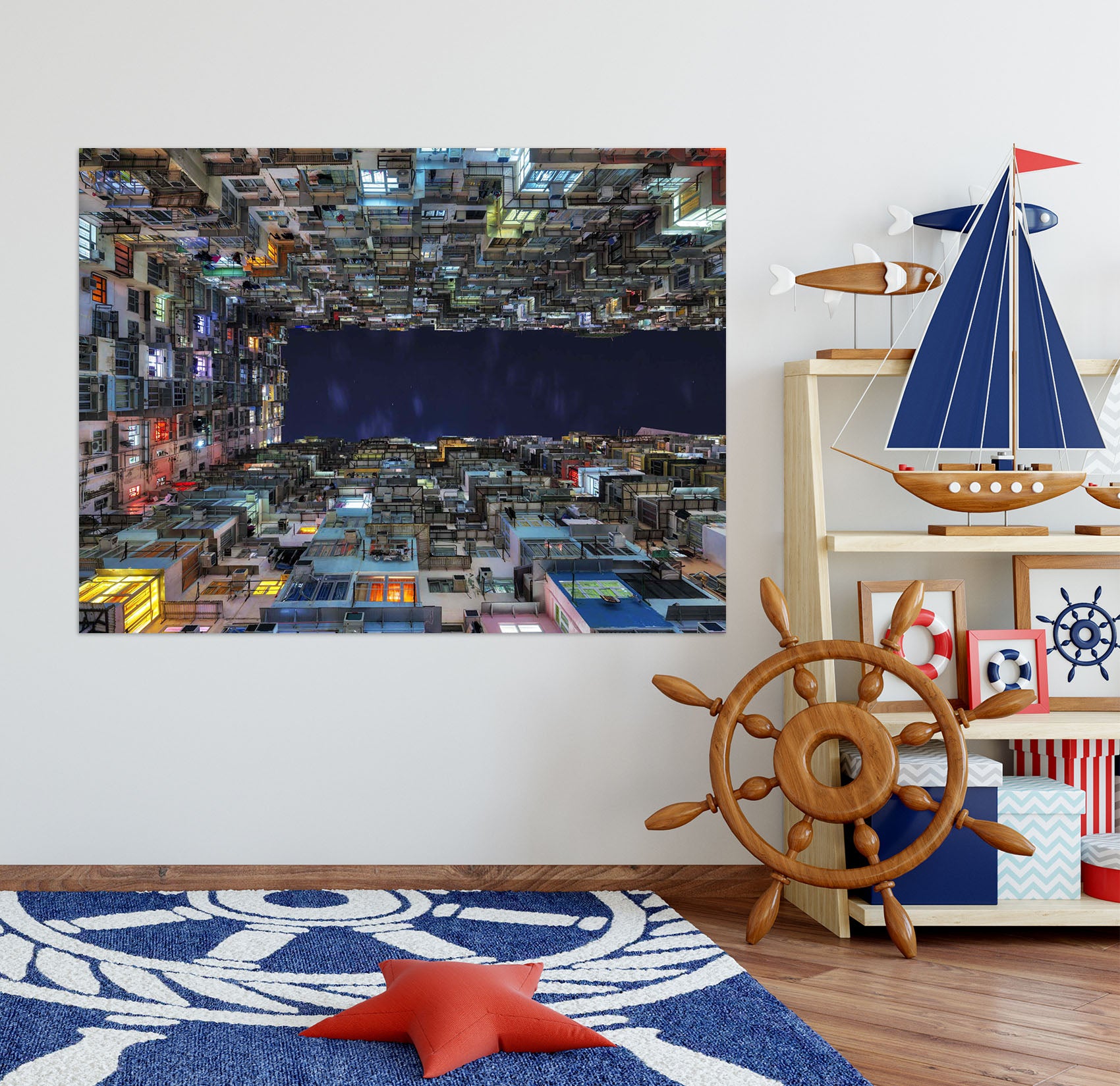 3D Tall Building 142 Marco Carmassi Wall Sticker