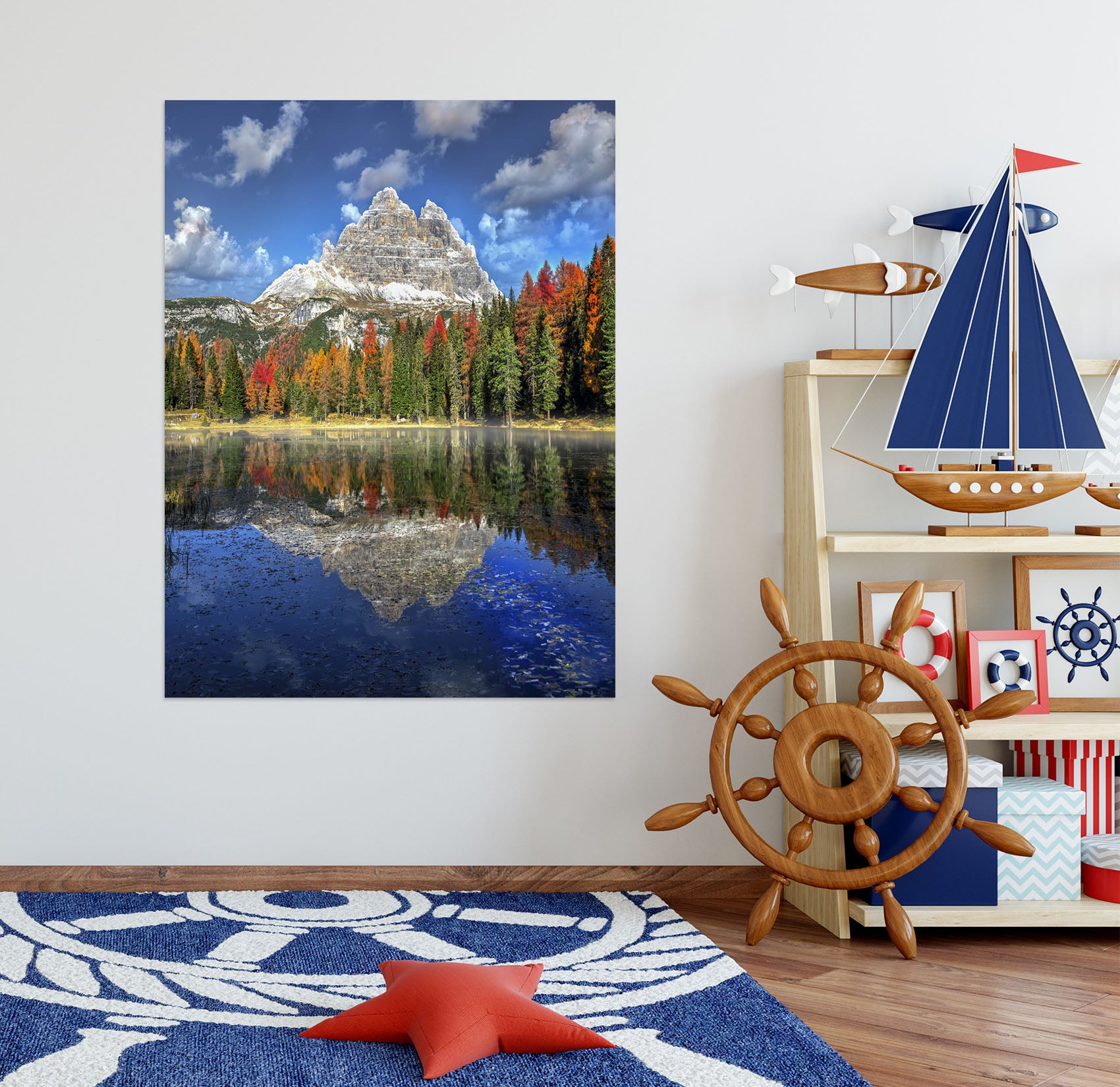 3D Canyon Lake 237 Marco Carmassi Wall Sticker