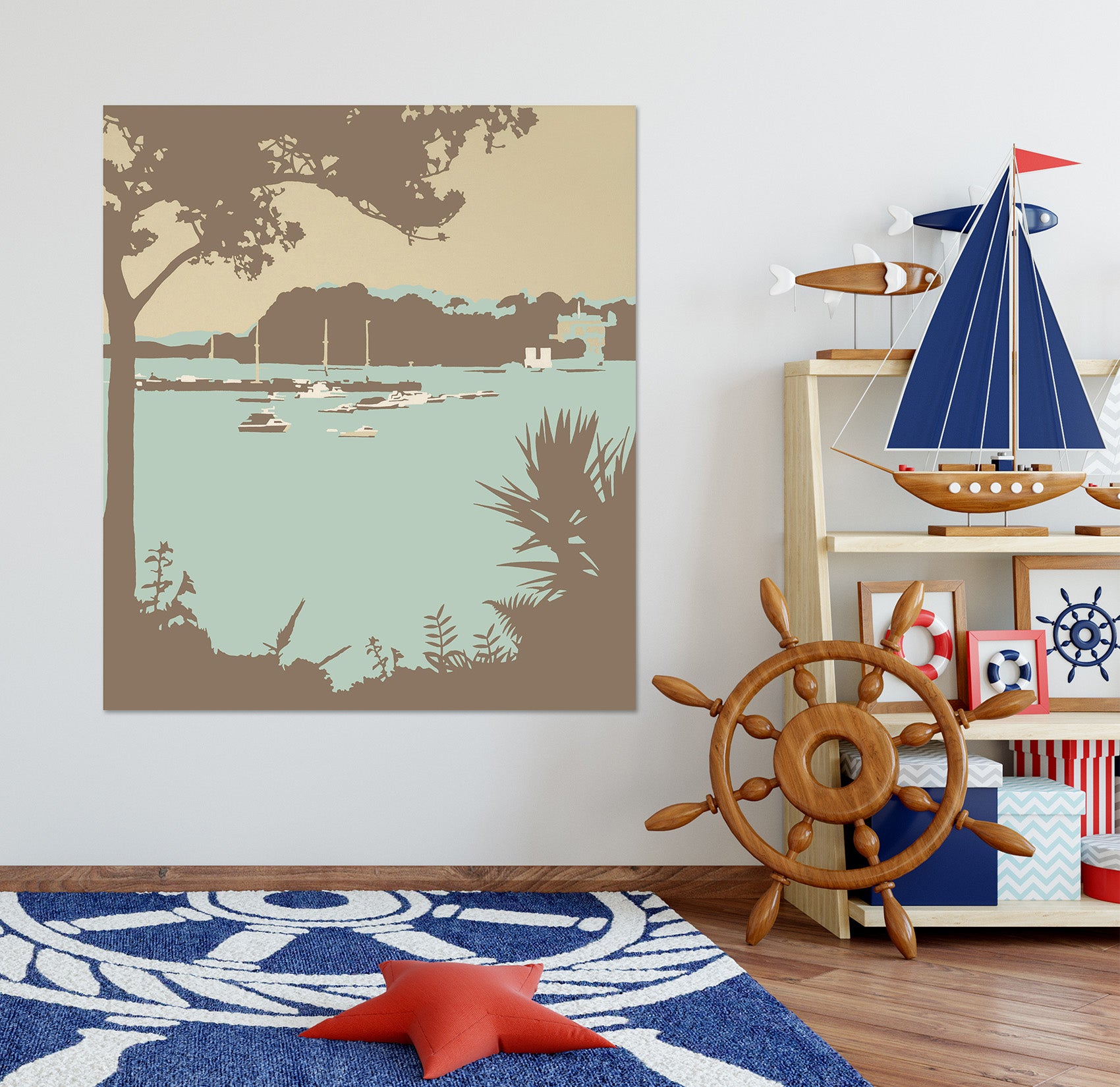 3D Sandbanks Brownsea Island 053 Steve Read Wall Sticker