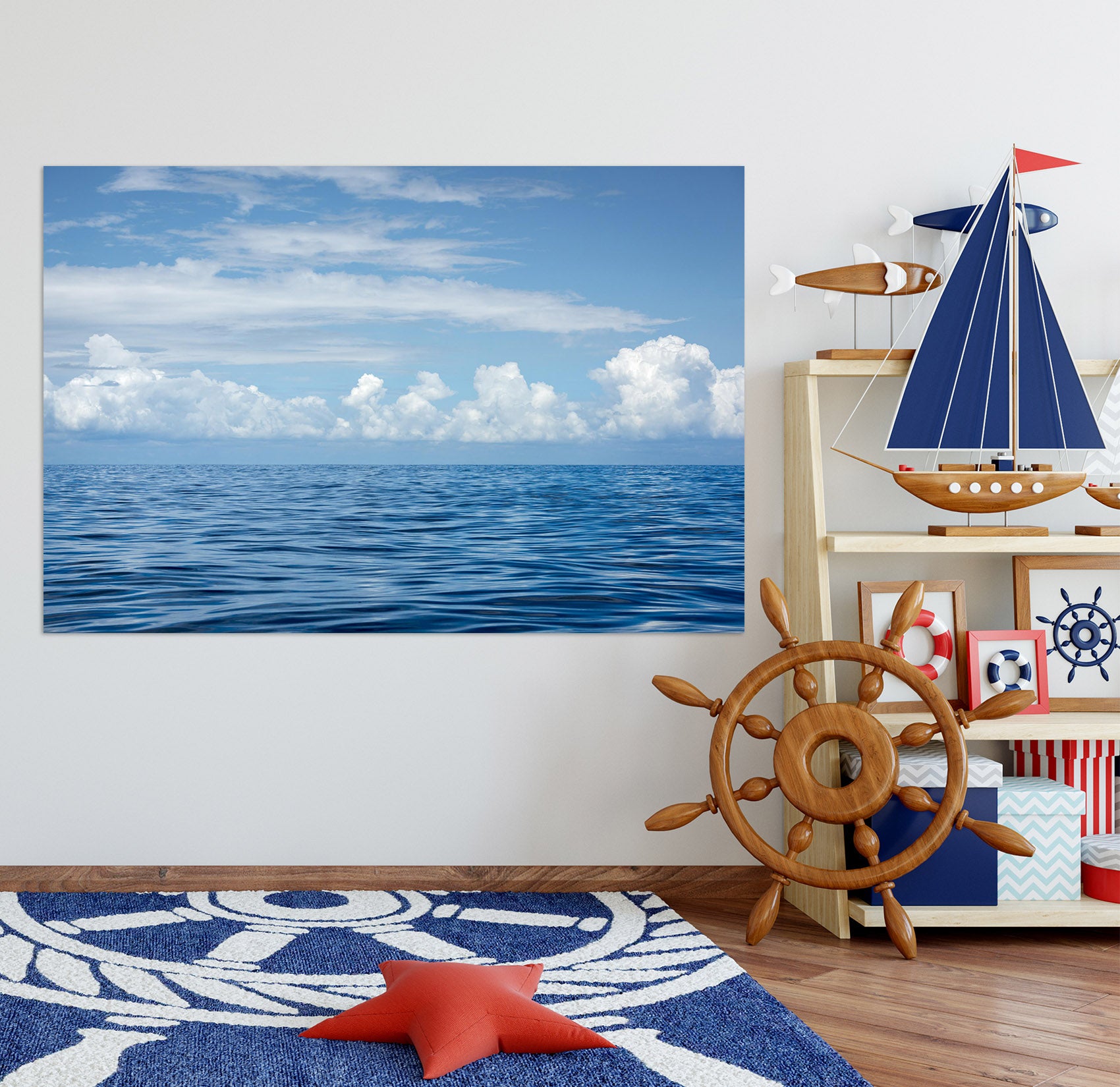 3D Silent Sea 156 Marco Carmassi Wall Sticker