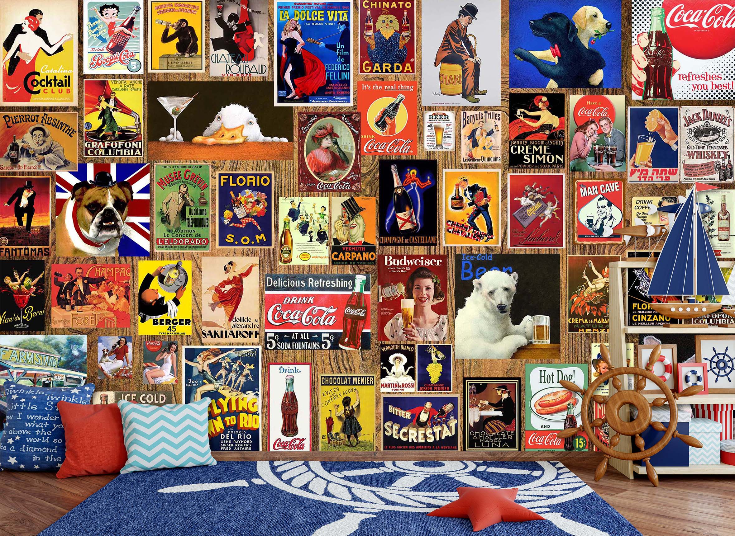 3D Cute Room 2048 Wall Murals