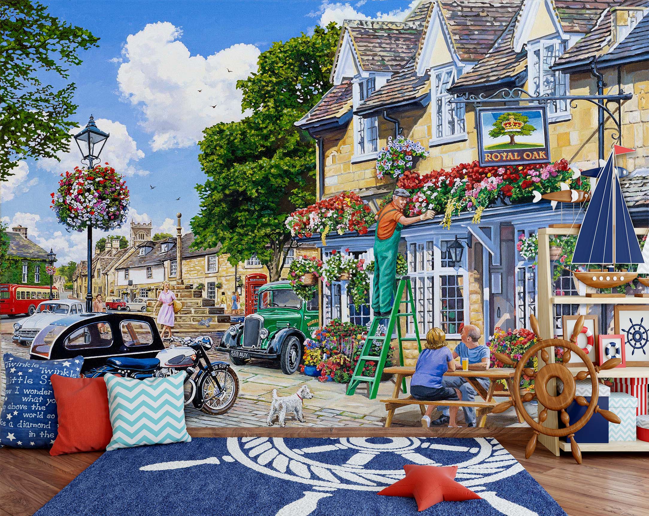 3D The Royal Oak 1066 Trevor Mitchell Wall Mural Wall Murals