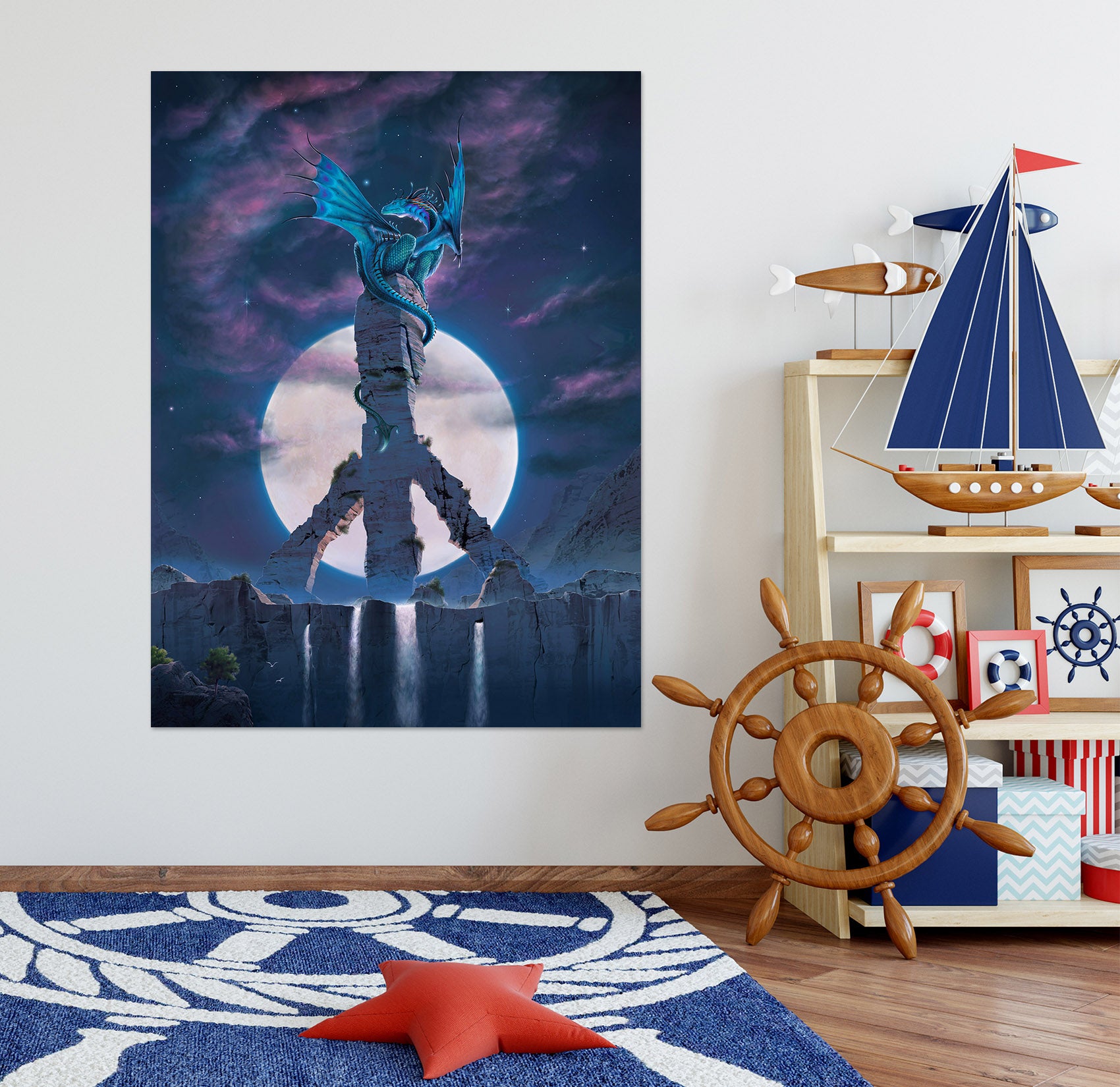 3D Peace Dragon Def 059 Vincent Hie Wall Sticker