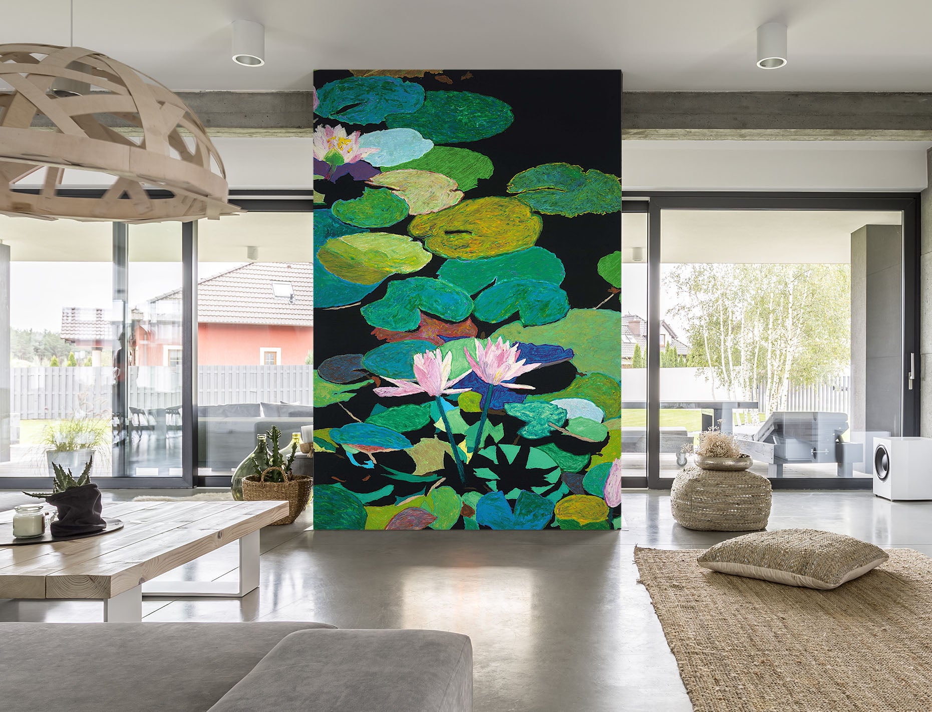 3D Summer Lotus 1403 Allan P. Friedlander Wall Mural Wall Murals