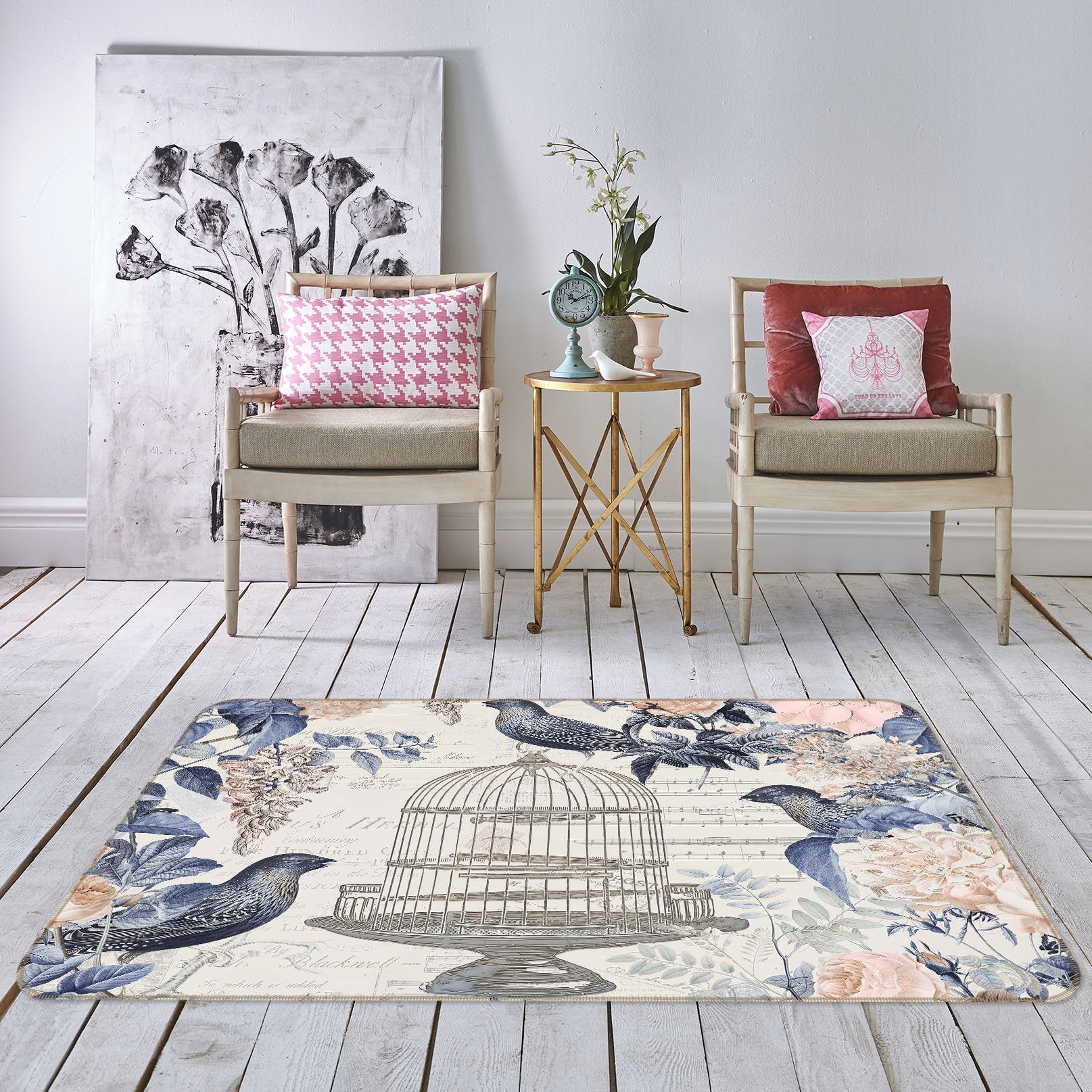 3D Bird Freedom 1006 Andrea haase Rug Non Slip Rug Mat Mat AJ Creativity Home
